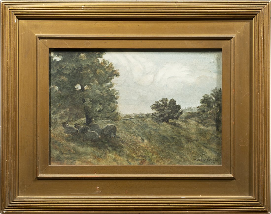 Antique American Impressionist Landscape Whistler Frame (1 of 6)