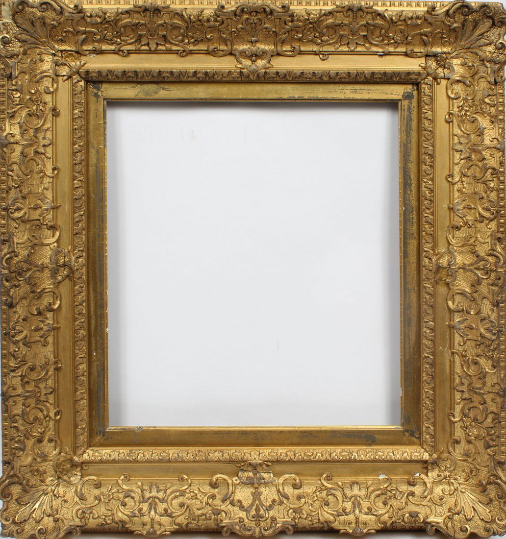Antique Gold Leaf 15x18 Giltwood Oil Painting Frame (1 of 5)
