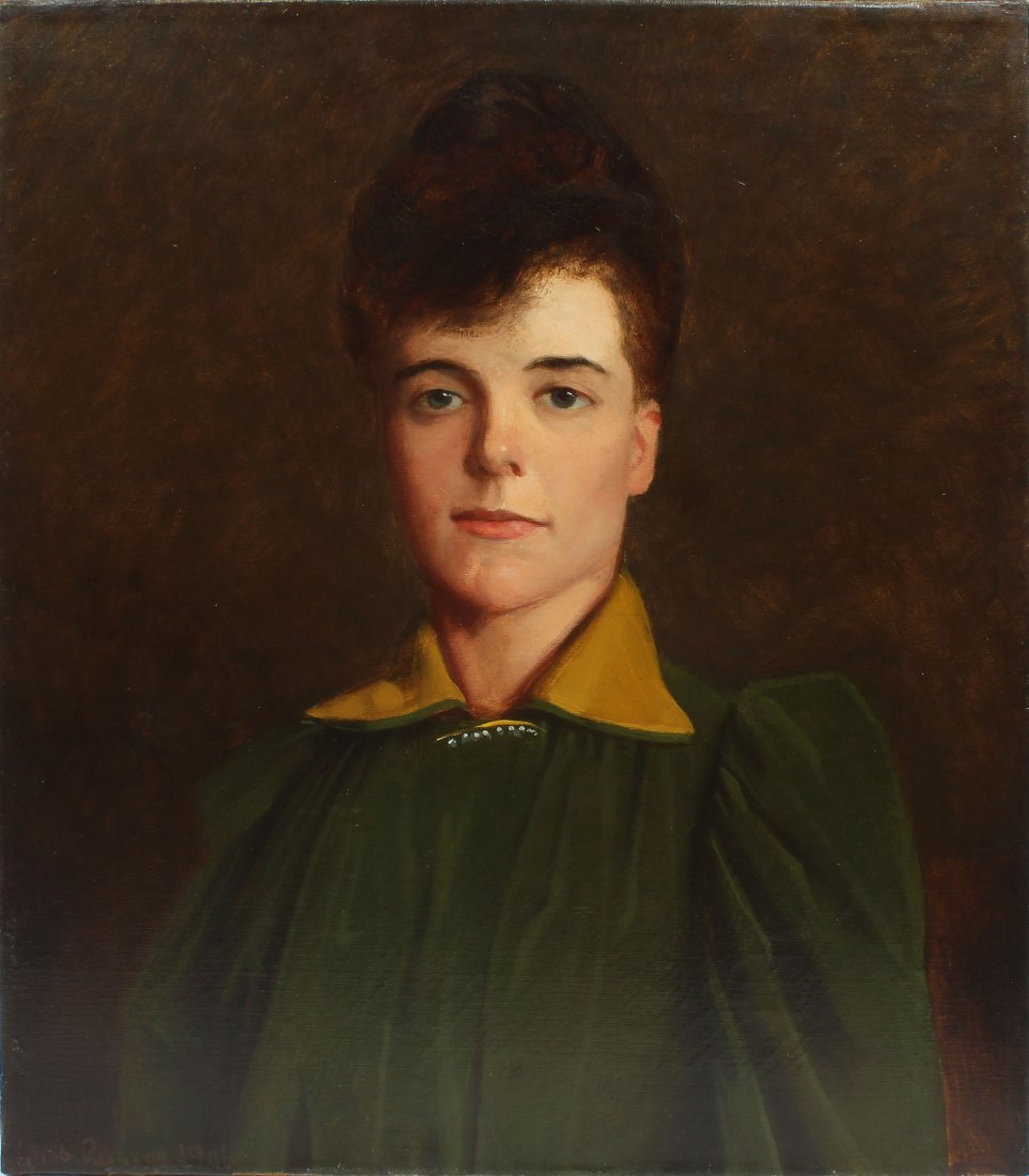 Antique American School Ashcan Woman Portrait Painting (1 of 6)