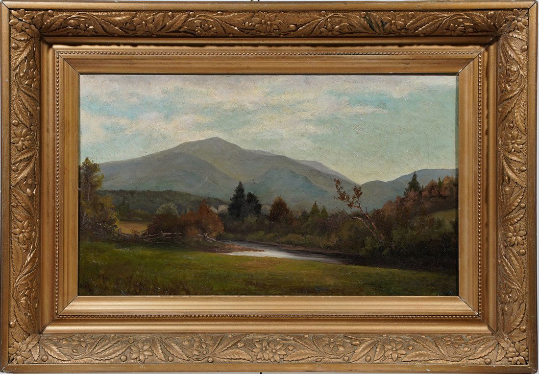 Antique White Mountain Boston School River Oil Painting (1 of 7)
