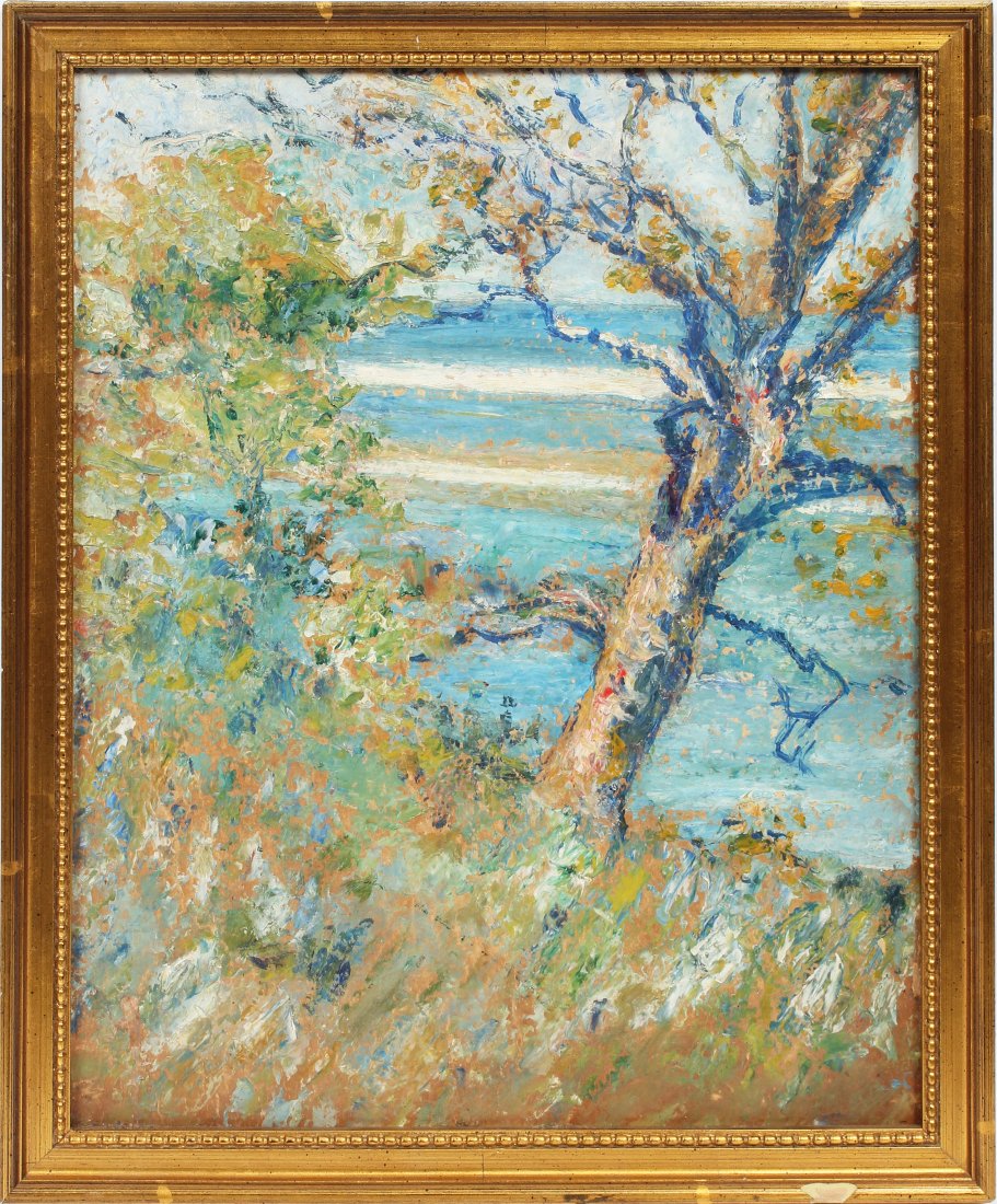 Antique California Coastal Ocean Landscape Painting (1 of 5)