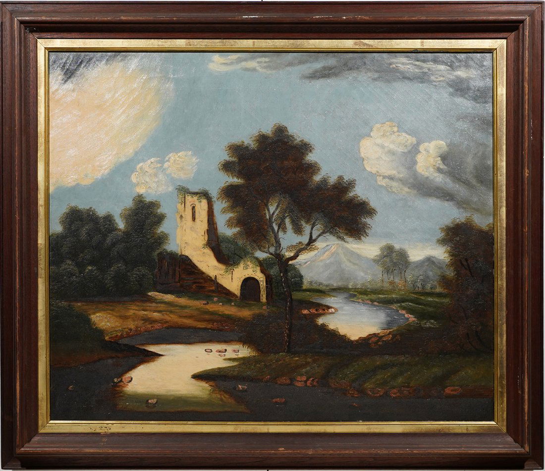 Antique Early Hudson River School Oil Painting (1 of 7)