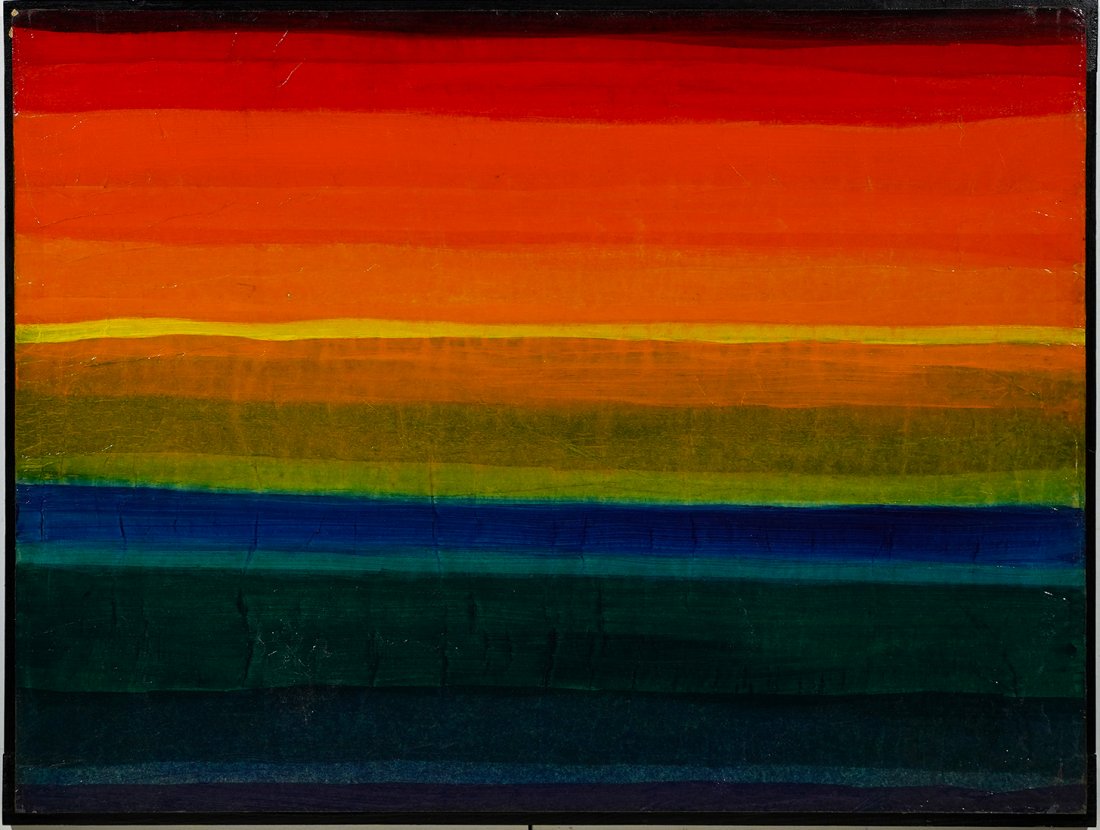 Marjorie Shaw Kubach Sunset Abstract Original Painting (1 of 5)