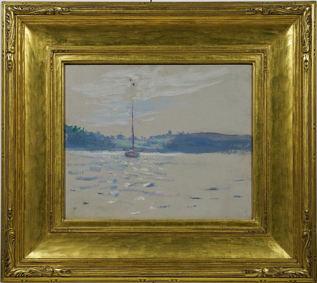 Museum Impressionist Oil Painting Newcomb Macklin Frame (1 of 6)