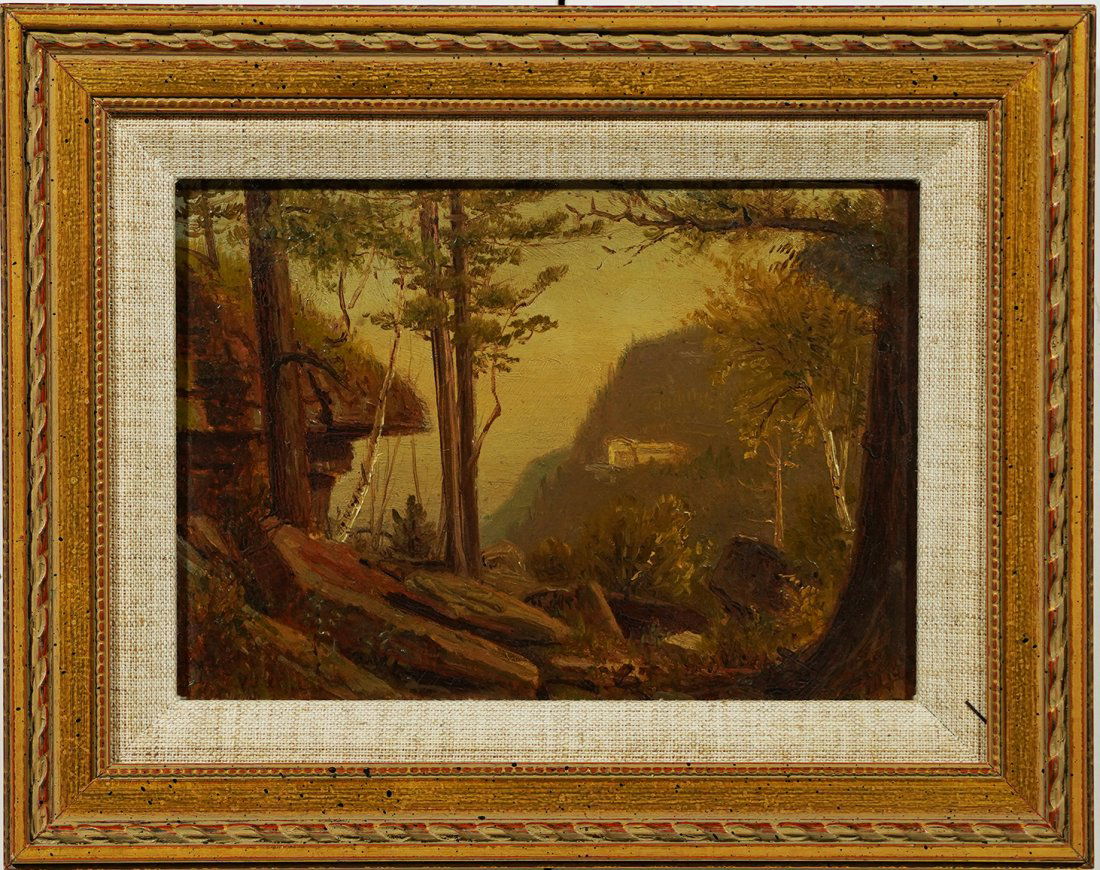 Antique Oil Painting Hudson River School Sketch (1 of 5)