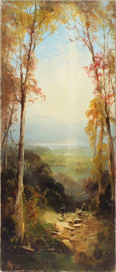 Hudson River School Landscape Sunset Painting A Melrose (1 of 6)