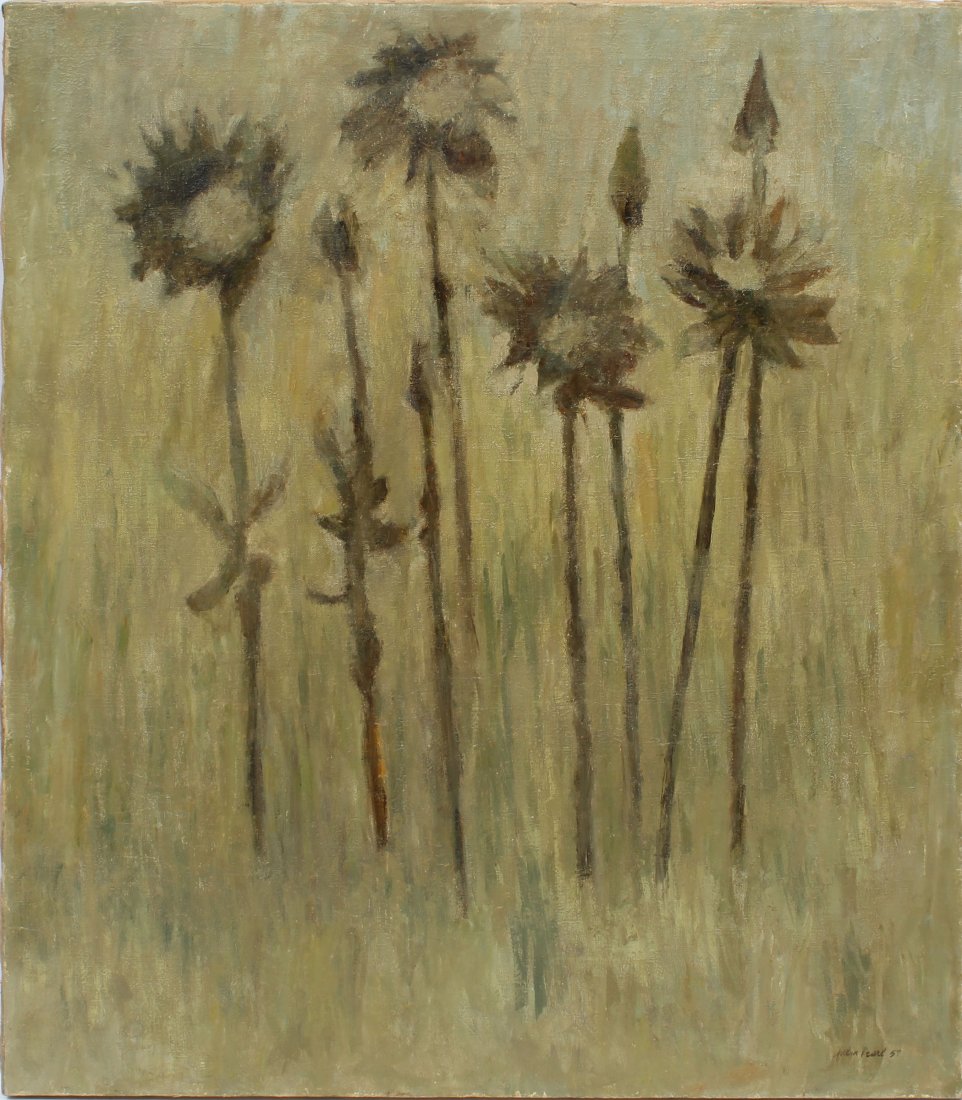 Julia Pearl Large Tropical Modern Abstract Painting (1 of 6)