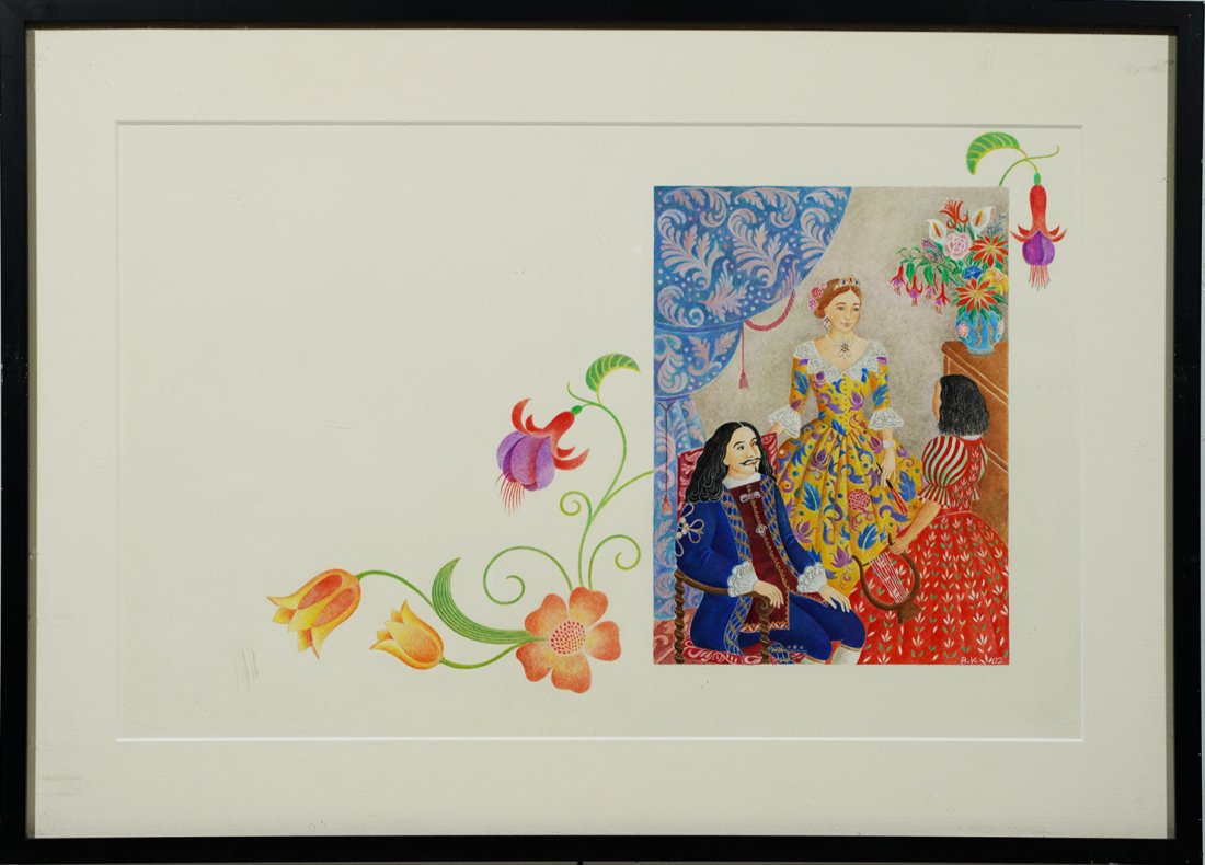 Beatriz Vidal Listed Signed  Illustration Original Art (1 of 7)