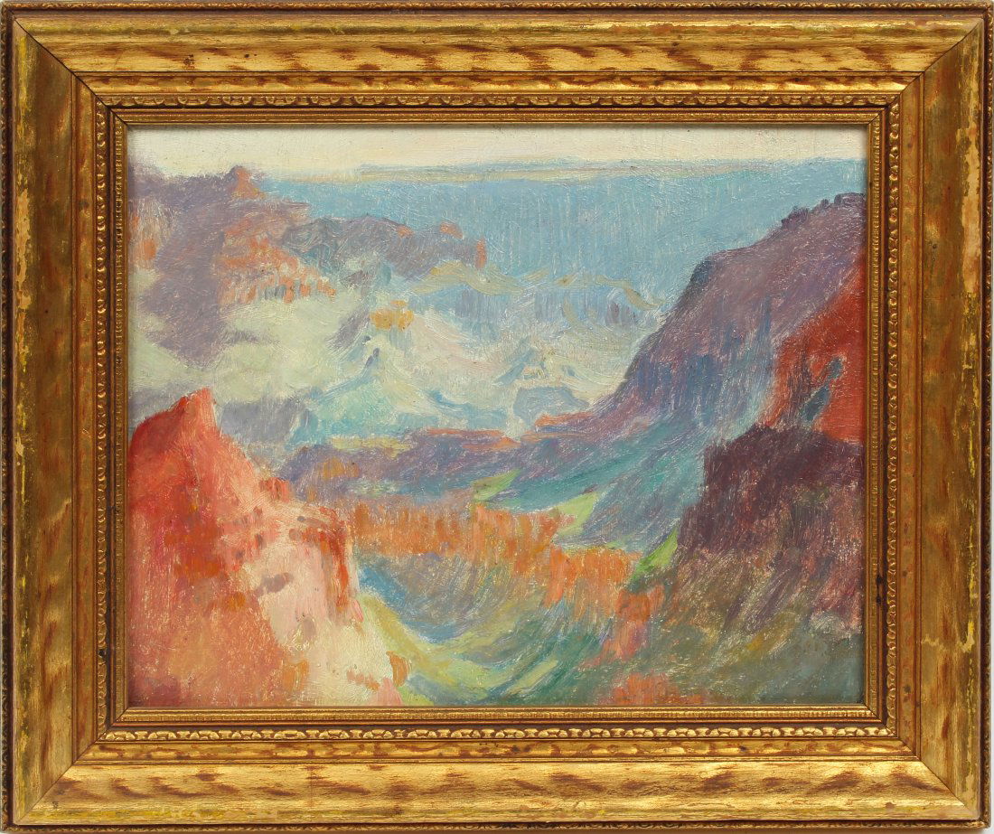 Antique Grand Canyon American Impressionist Painting (1 of 6)