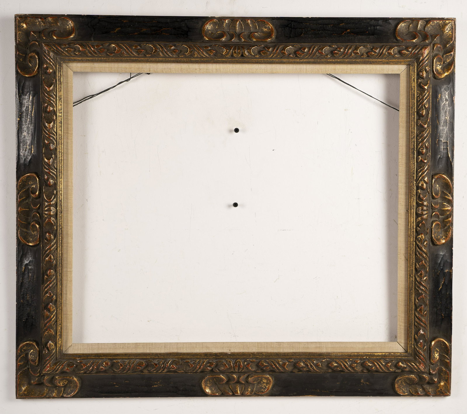 20 by 24 Spanish Impressionist Oil Painting Frame: Antique American gold oil painting frame. Condition as photographed. From a collection of a retired frame dealer in New York City!!! Some amazing frames!! Make sure you take a close look. Opening size