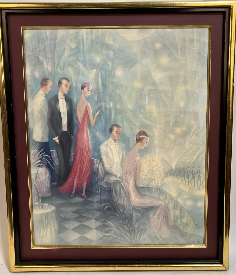 New Years Eve Fabulous Party Scene Oil Painting (1 of 7)