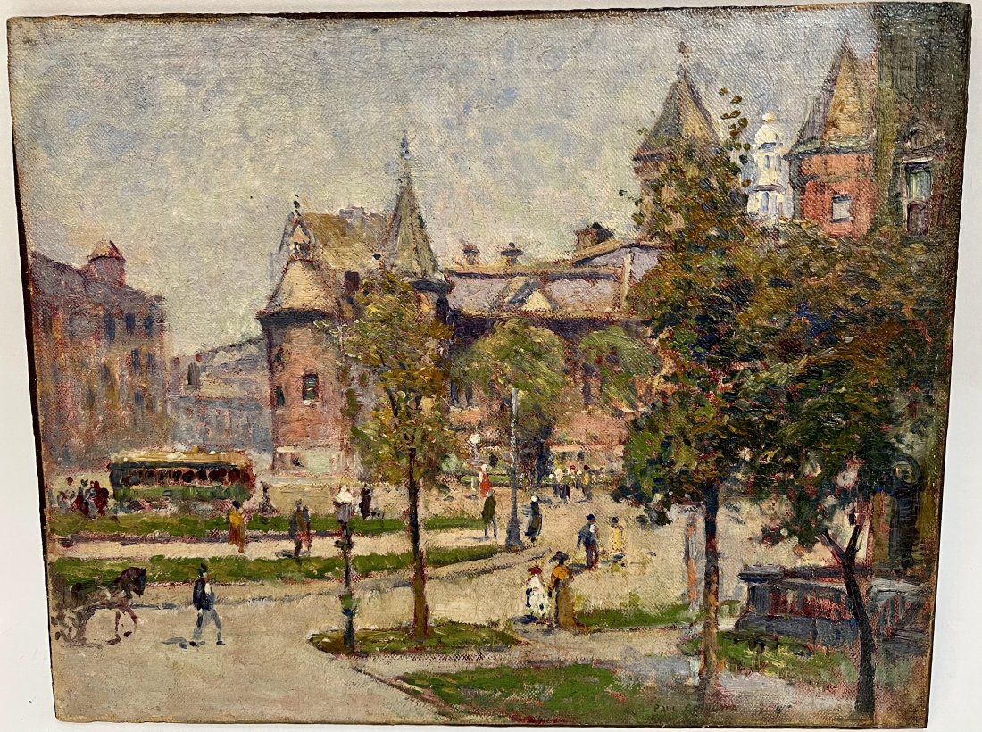 Paul Cornoyer Signed Impressionist Cityscape Painting (1 of 9)