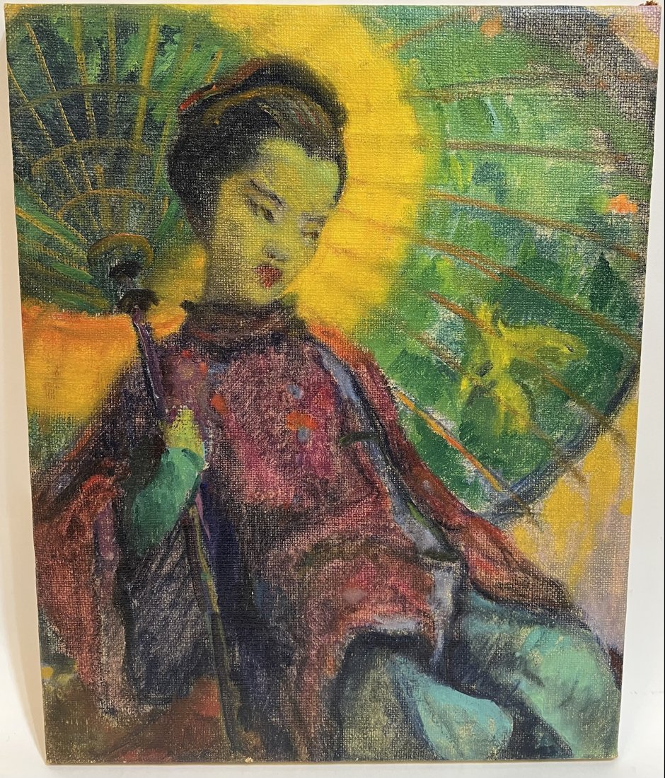 Louise Kamp Original Modern Oil Painting Portrait (1 of 5)