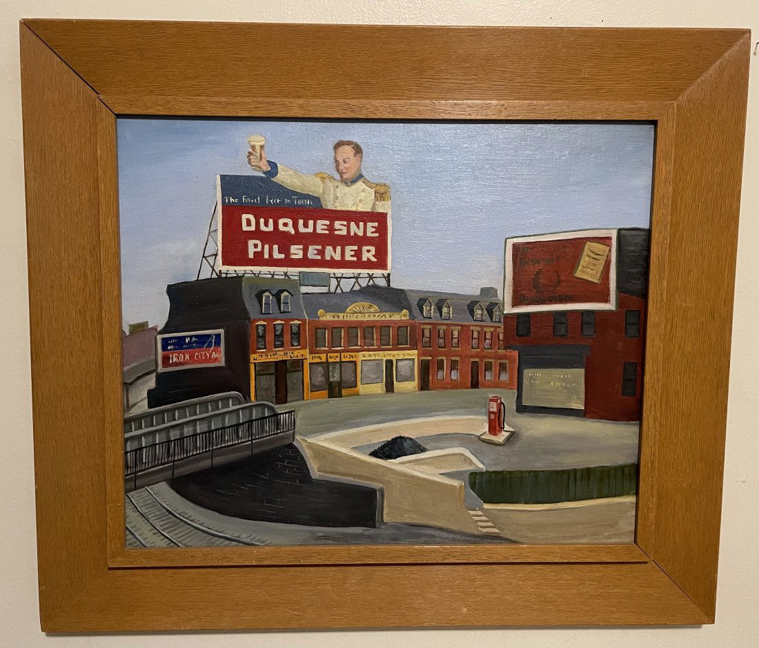 Ernest Fiene Pittsburgh Beer Advertising Oil Painting (1 of 7)