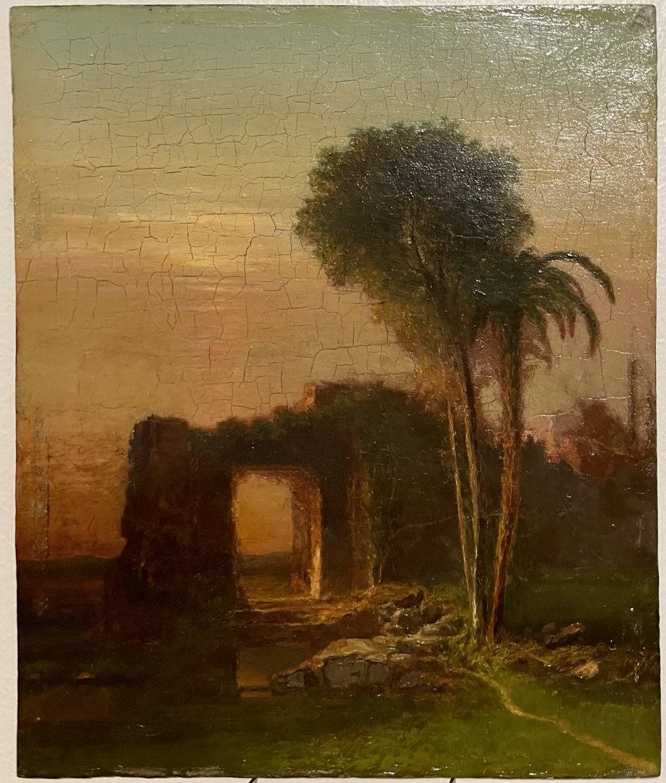 George Curtis Luminous Sunset Landscape Oil Painting. (1 of 5)