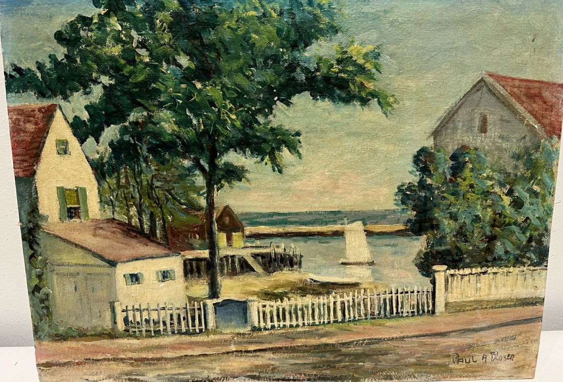 American Impressionist Oil Rockport Massachusetts (1 of 4)