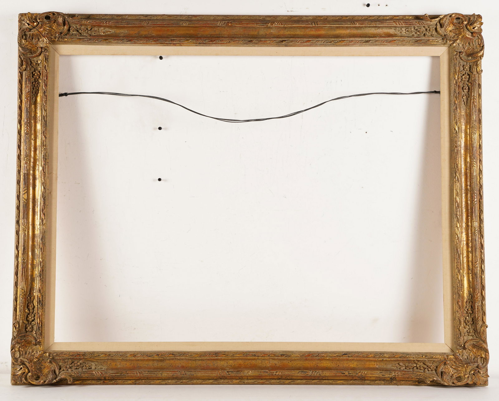 30 x 40 Antique Gold Giltwood Impressionist Frame: Up for sale here is a frame from our amazing antique frame collection. Right out of a New York City frame dealer estate!! Opening size, 40.5 by 30.5