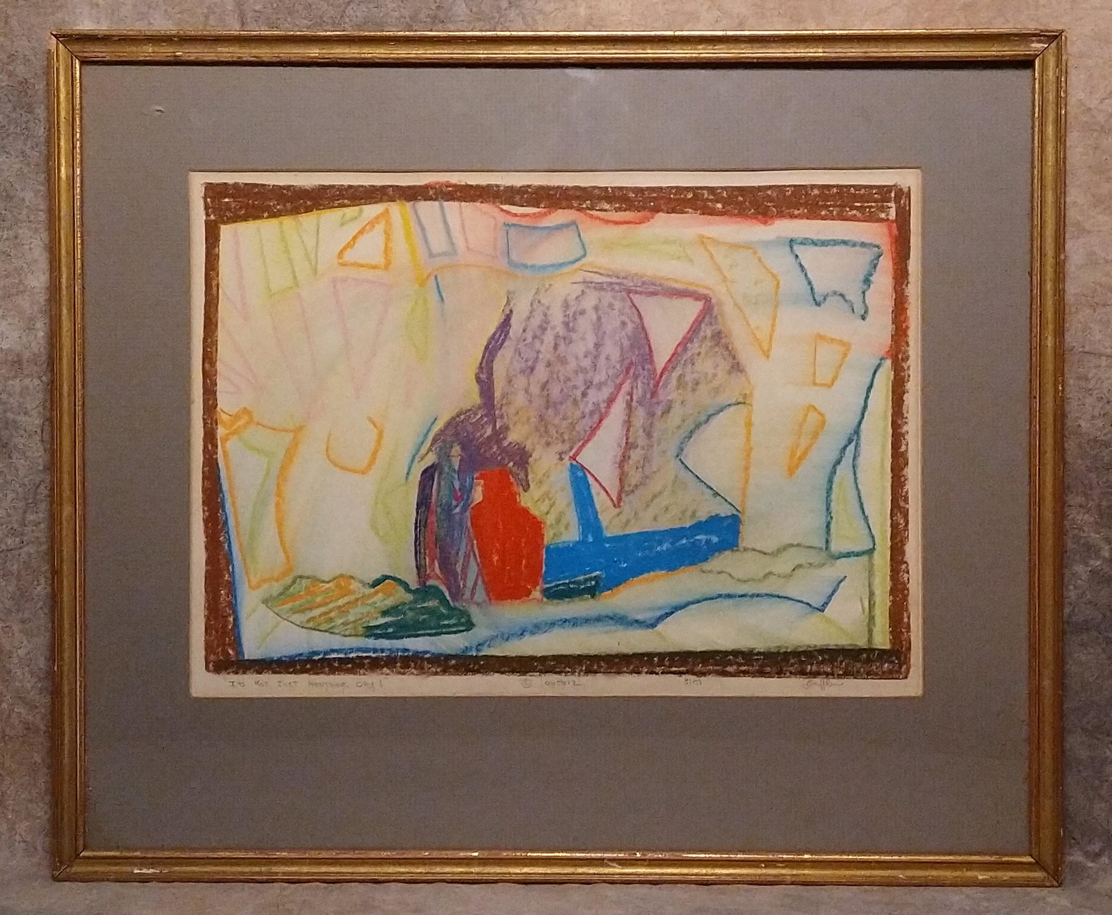 American Abstract Expressionist Pastel (1 of 7)