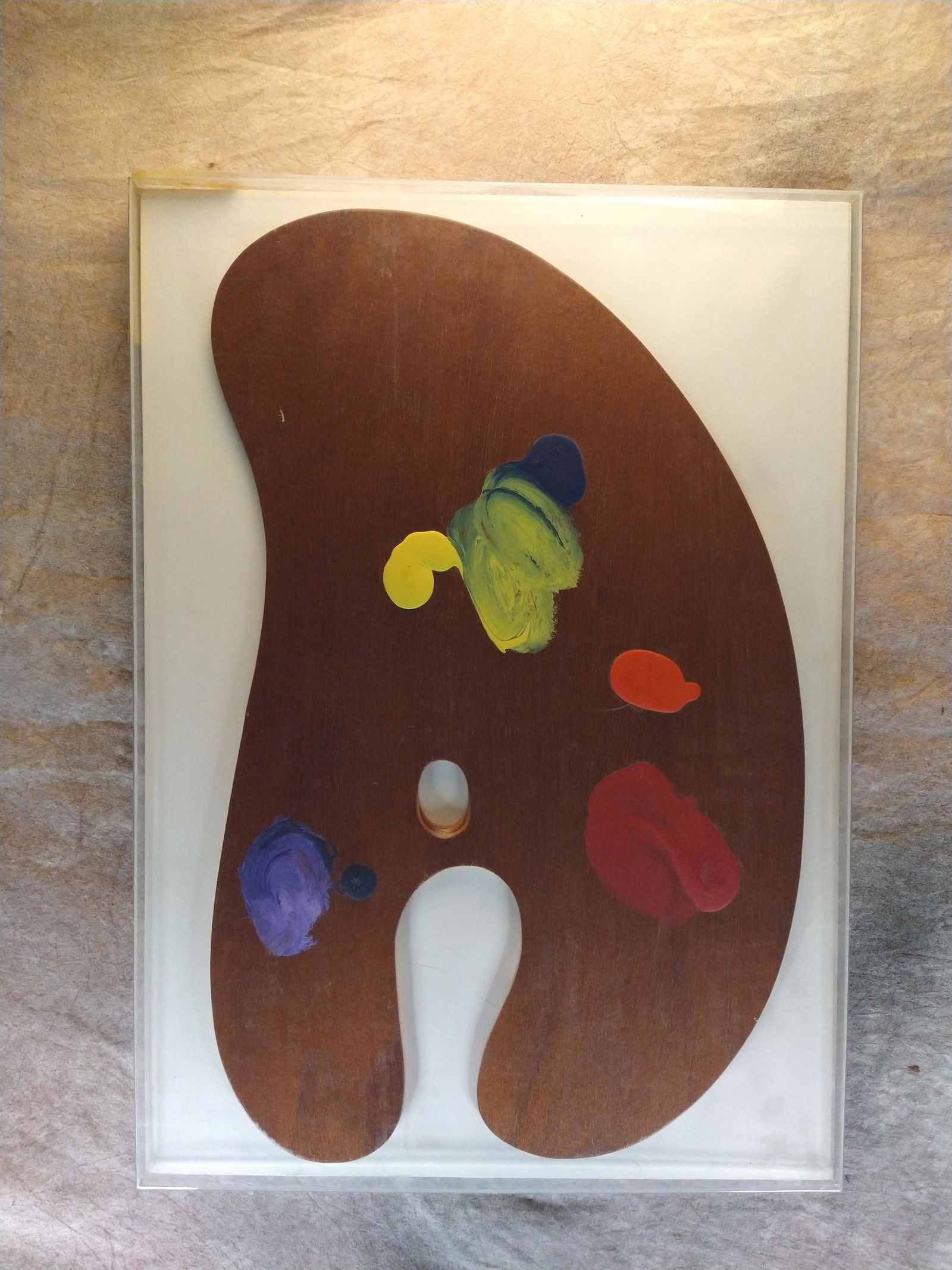 Jim Dine American Artist Pop Expressionism Multiple Signed, Museum Quaslity Rare: Jim Dine American Artist Pop Expressionism Multiple, Signed, dated 1969, Palette #4, 36/75, information on verso, "Four Palettes #4, Multiple, 36/75, Petersburg Press, 1969, 28 1/2 x 20 1/4" FramedA c