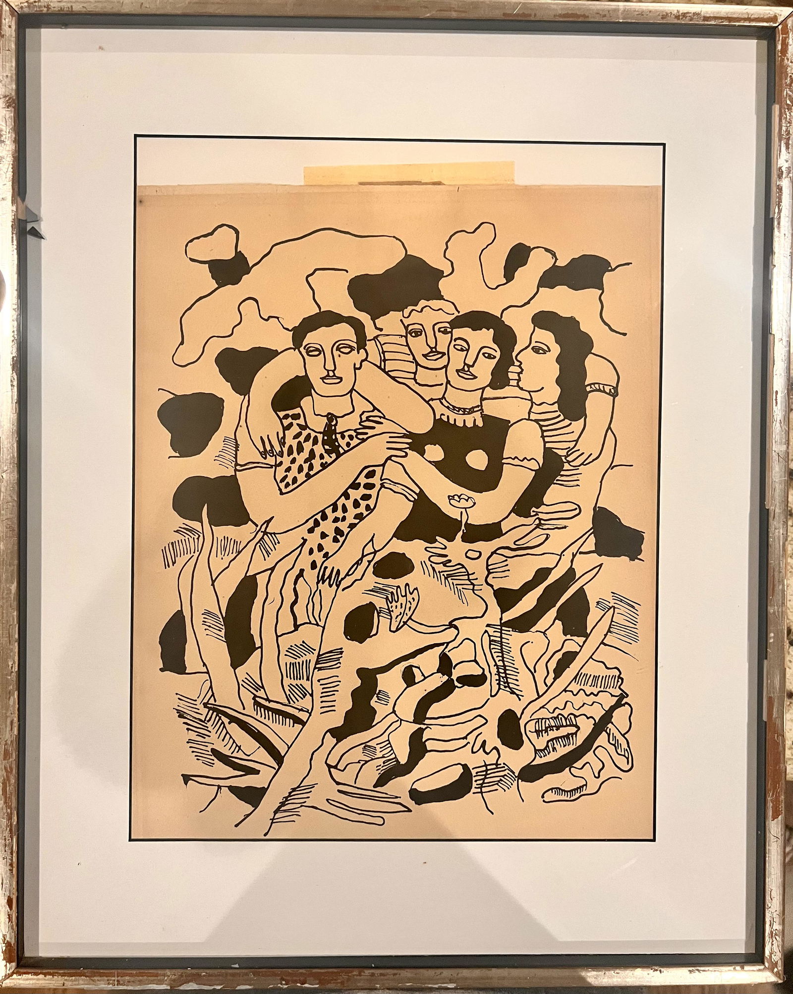 Fernand Leger French Artist Original Lithograph Le Cirque plate 13: Fernand Leger French Artist Original Lithograph Le Cirque plate 13, printed 1950 by Mourlot, edition of 300, 16 1/2 x 12 1/2" , 22 x 17 1/2" framed.