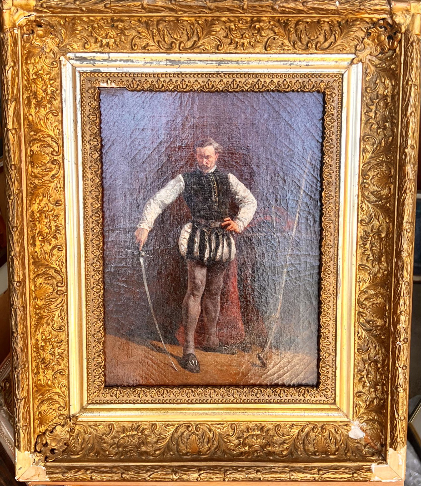 Antique 19th Century American Artist New York Victor Nehlig Oil Painting Signed: 19th Century American Artist New York Victor Nehlig Oil Painting Signed, O/C, SLL, New York and dated 1864, 16 x 12" canvas, 25 x 21" framed Victor Nehlig (1830, Paris - 1909, New York City) was a Fre