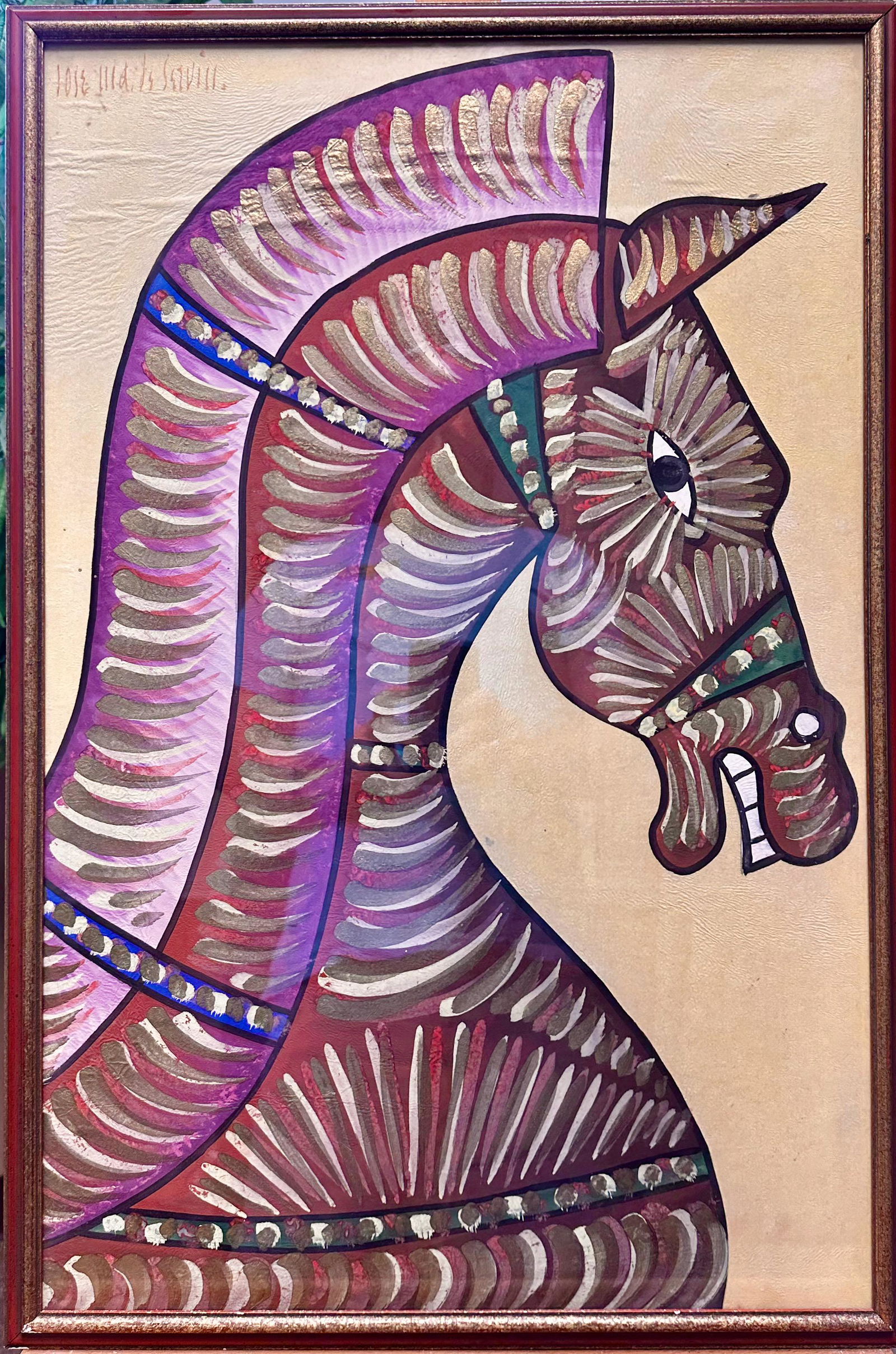 Jose Maria De Servin Mexico Modernist Artist Original Signed (1 of 6)