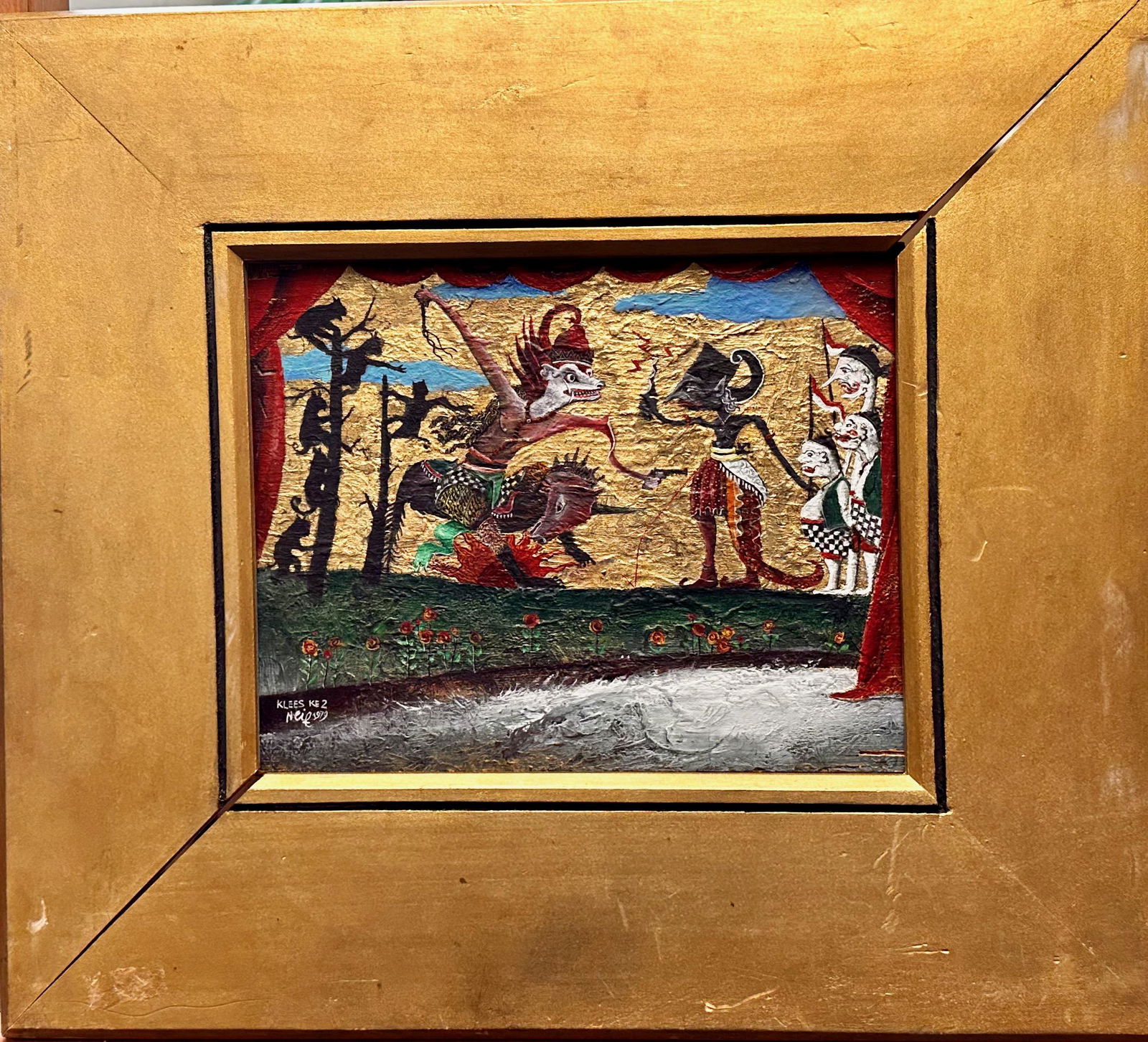 Early Important Indonesia Oil Painting Arifien Neif Signed (1 of 5)