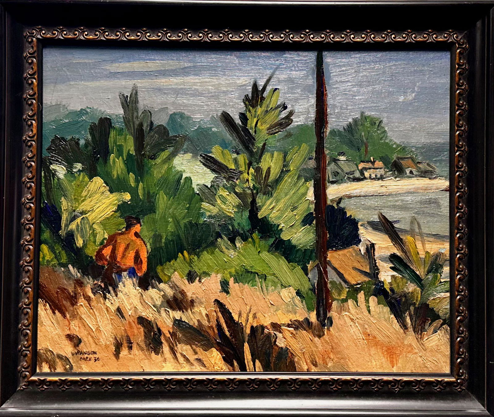 George Allen Swanson American New Jersey Artist Modernist Artist oil painting signed #1 (1 of 4)