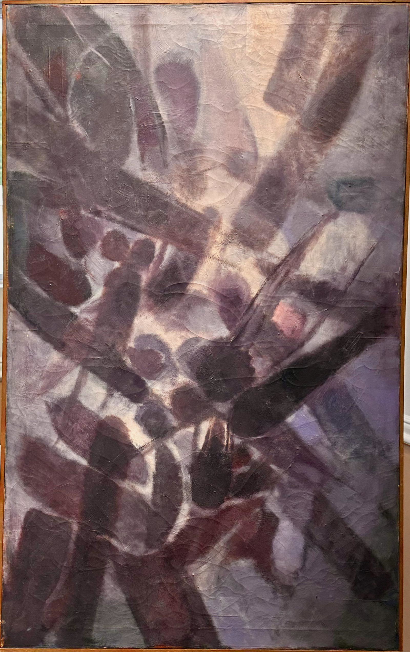 American Washington D.C. artist Abstract Expressionist Theodore Kliros signed.: American Washington D.C. artist Abstract Expressionist Theodore Kliros signed. Abstract expressionist; signed Theodore Kliros; SLR; 48 x 30", he worked in New York for awhile then went to Yale and tau