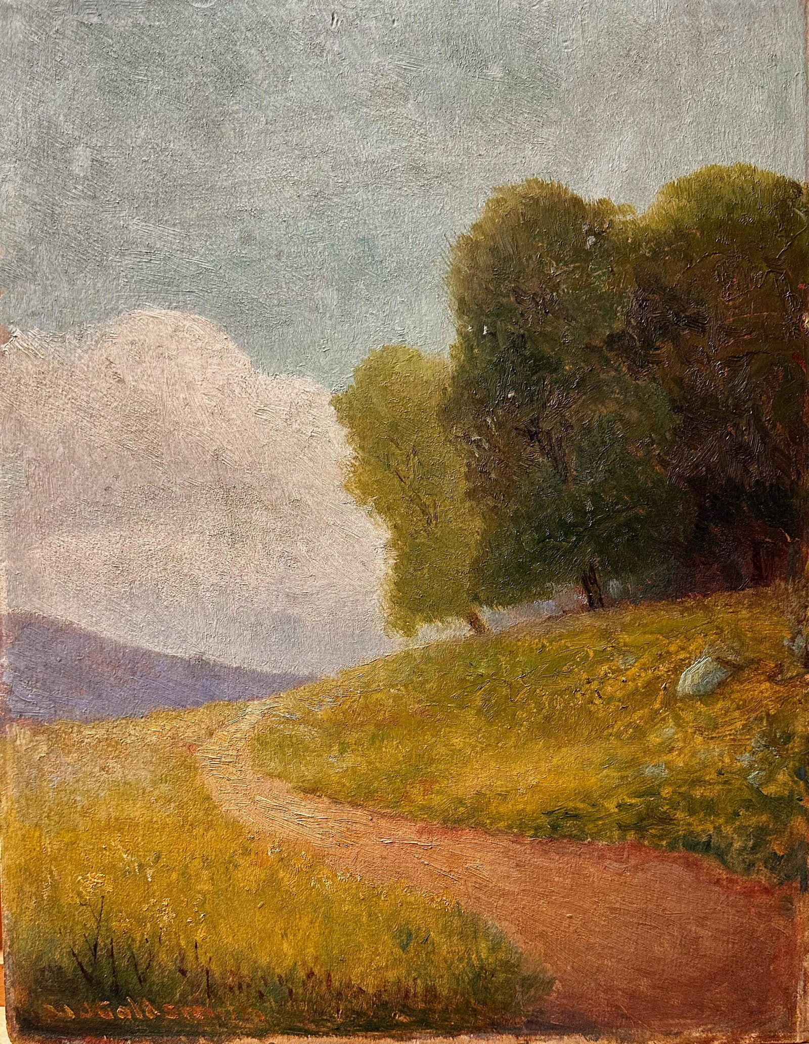 Rare Early Impressionist Morgan James Goldsmith Philadelphia New York Oil Painting Signed: Rare American Impressionist Morgan James Goldsmith Philadelphia New York Oil Painting Signed #1. Oil on Artist Board; 19th century artist, 18 x 14