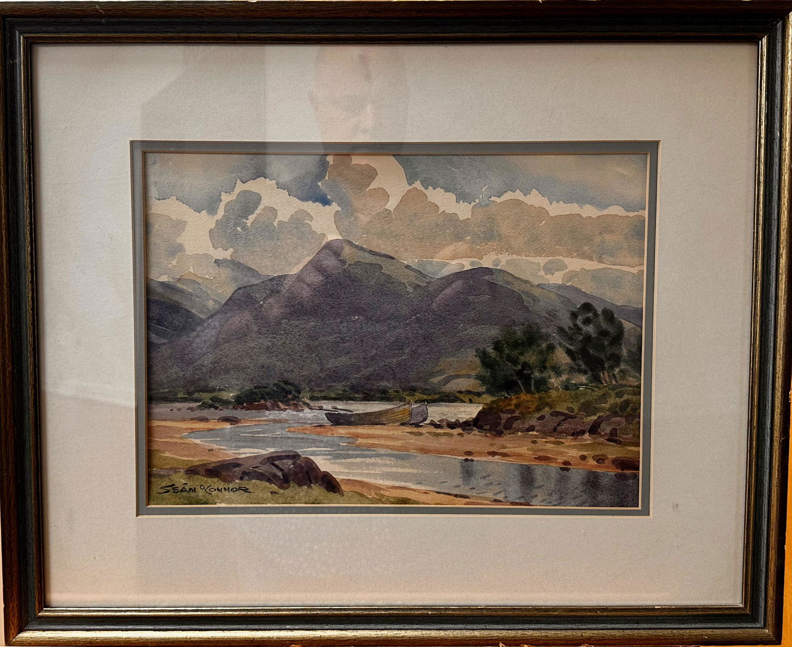 Sean O'Conner Irish Impressionist watercolor signed (1 of 5)