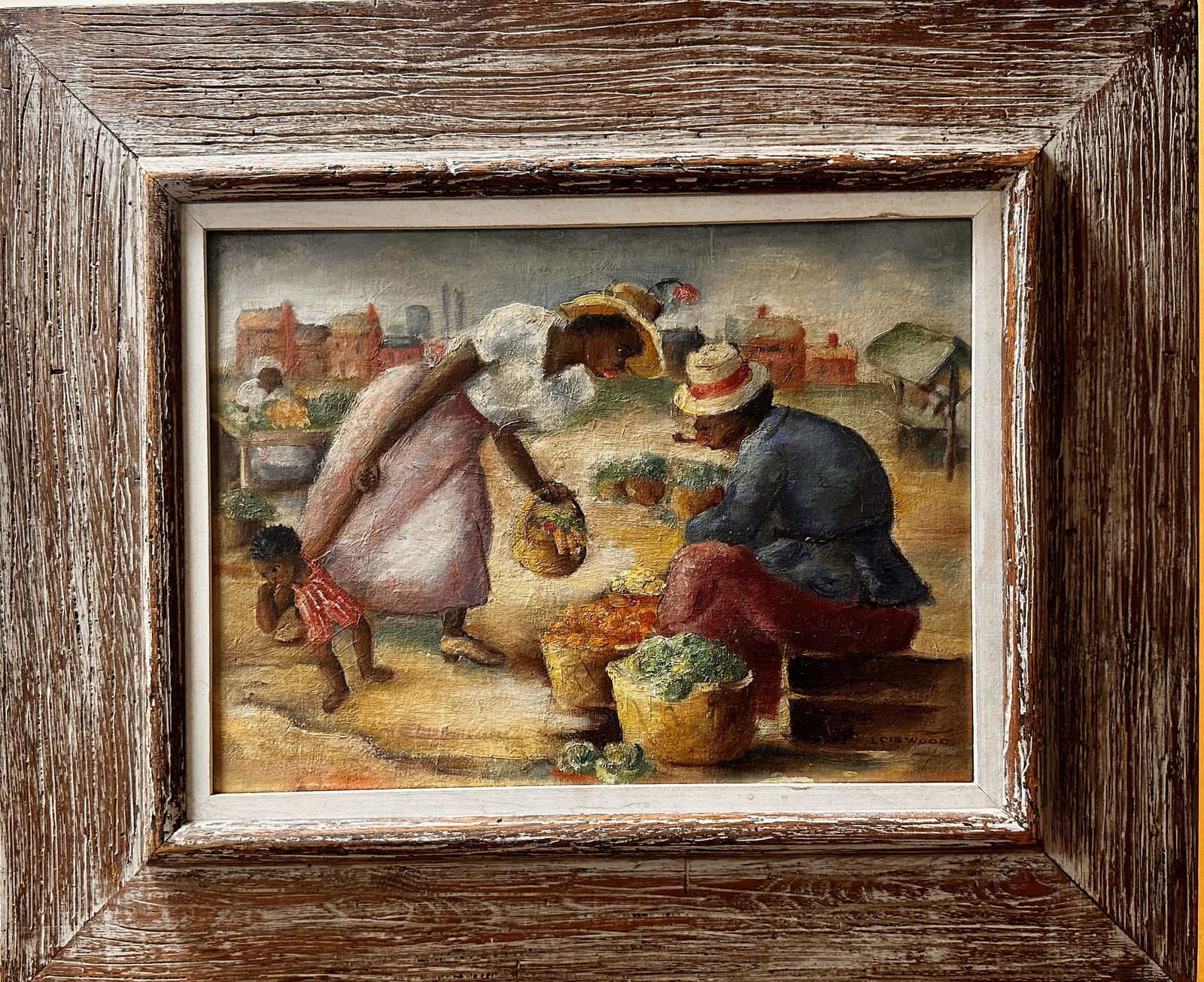 American Artist Regionalist Baltimore Maryland Artist African American Subject Matter Beach Scene (1 of 6)