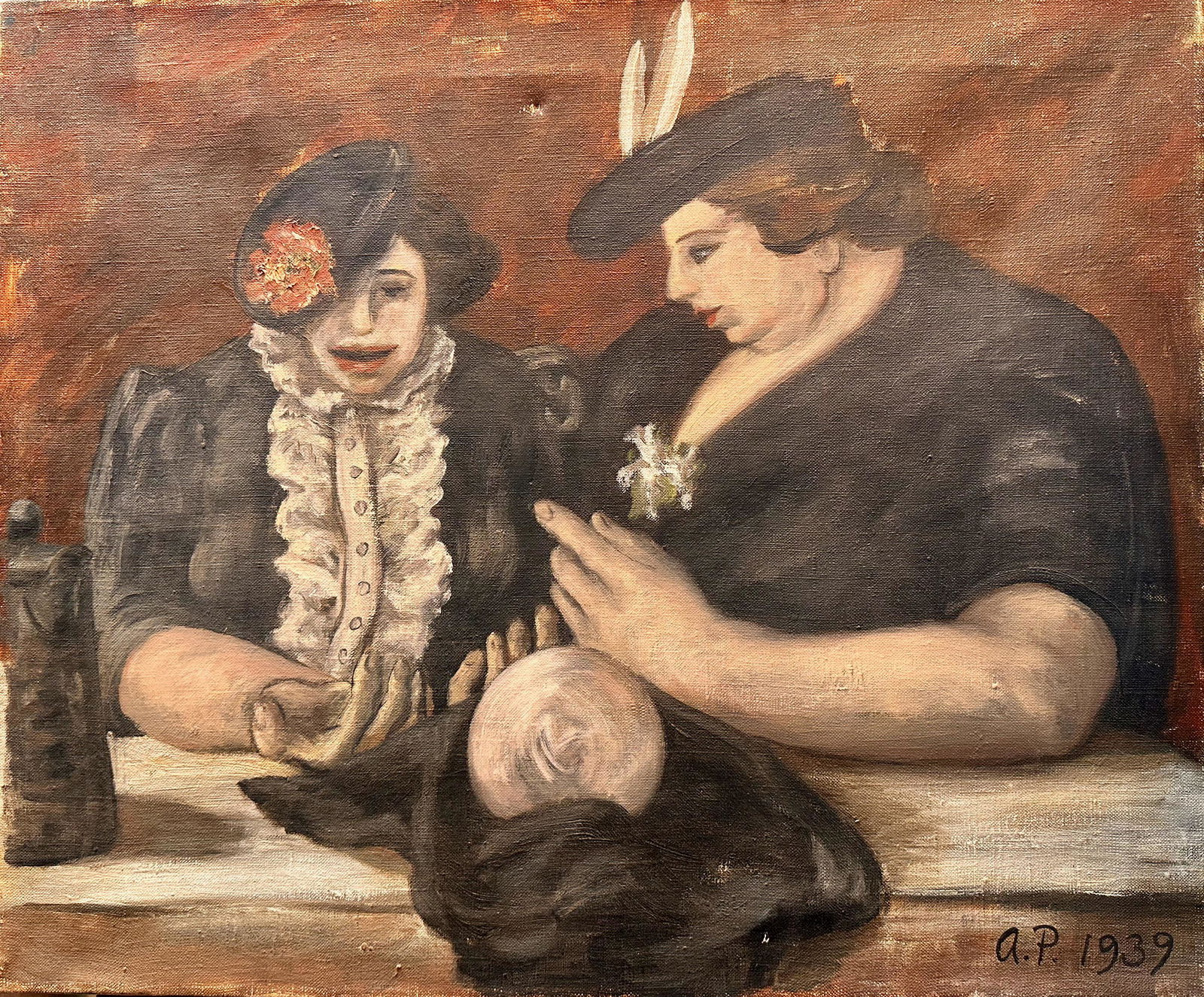 American Artist WPA Era Oil Painting Signed Albert Pels (1 of 5)