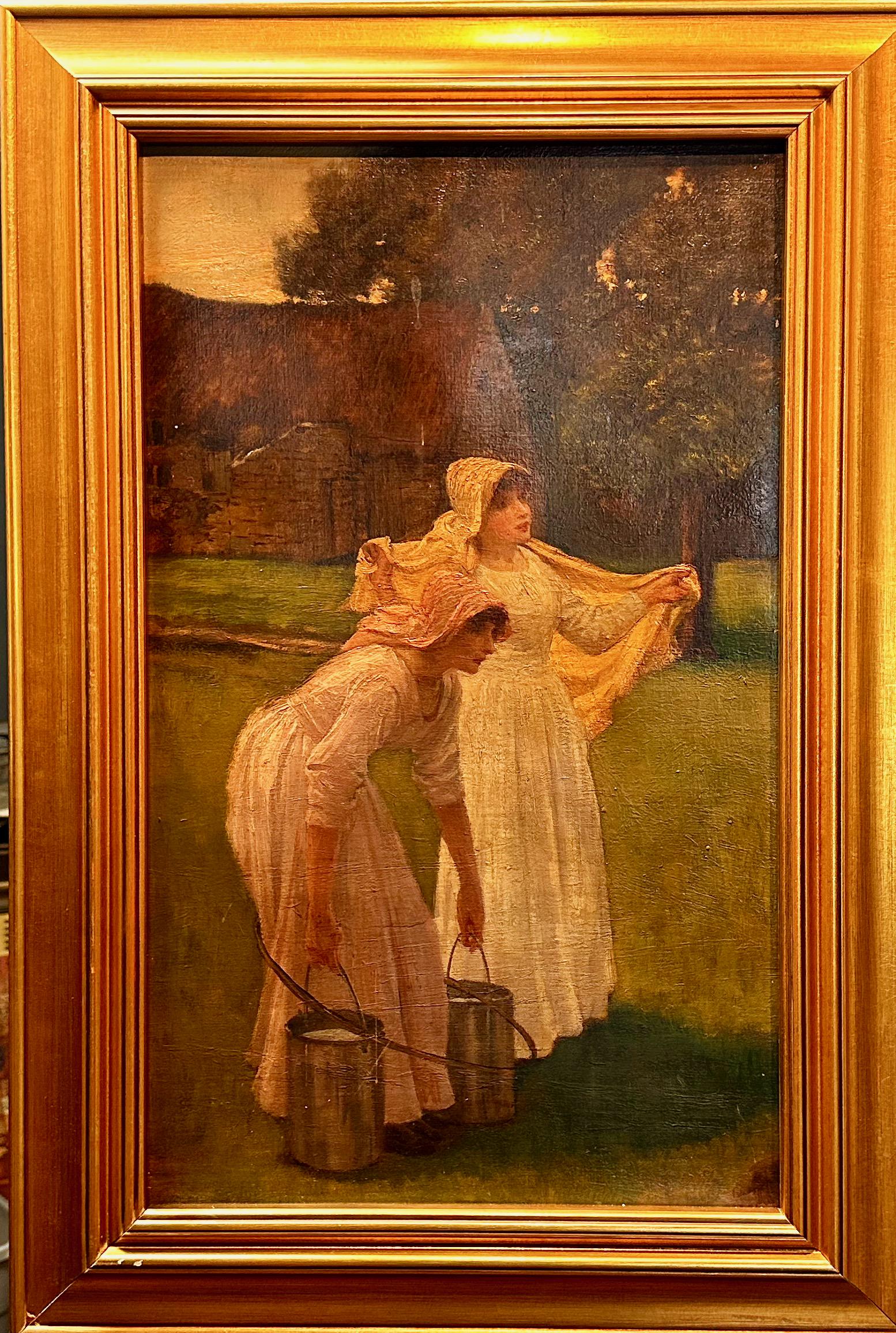 19th Century American or British Impressionist Oil Painting Signed (1 of 9)