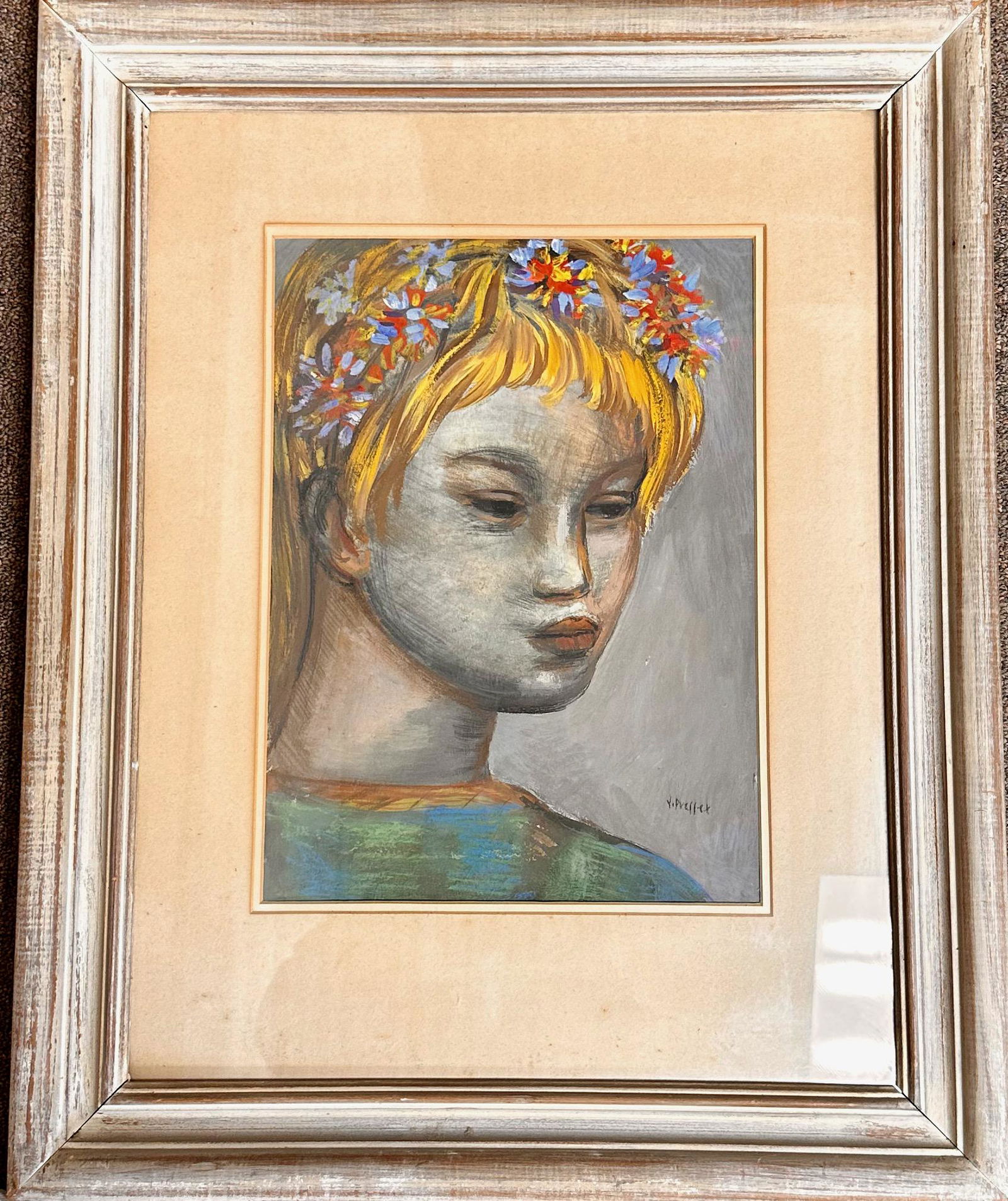 Joseph Presser American Philadelphia Artist Figurative Expressionist  Female (1 of 3)