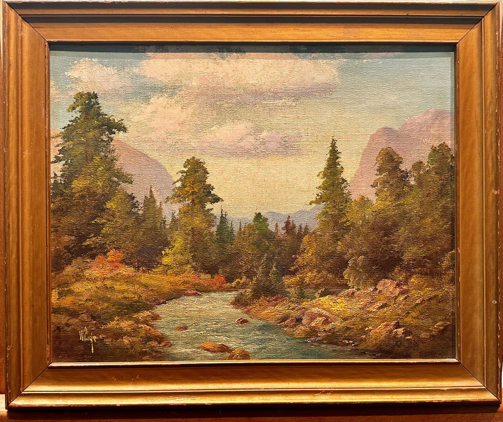 Willard Page American Artist Colorado Scene Oil Painting Signed #1 (1 of 5)