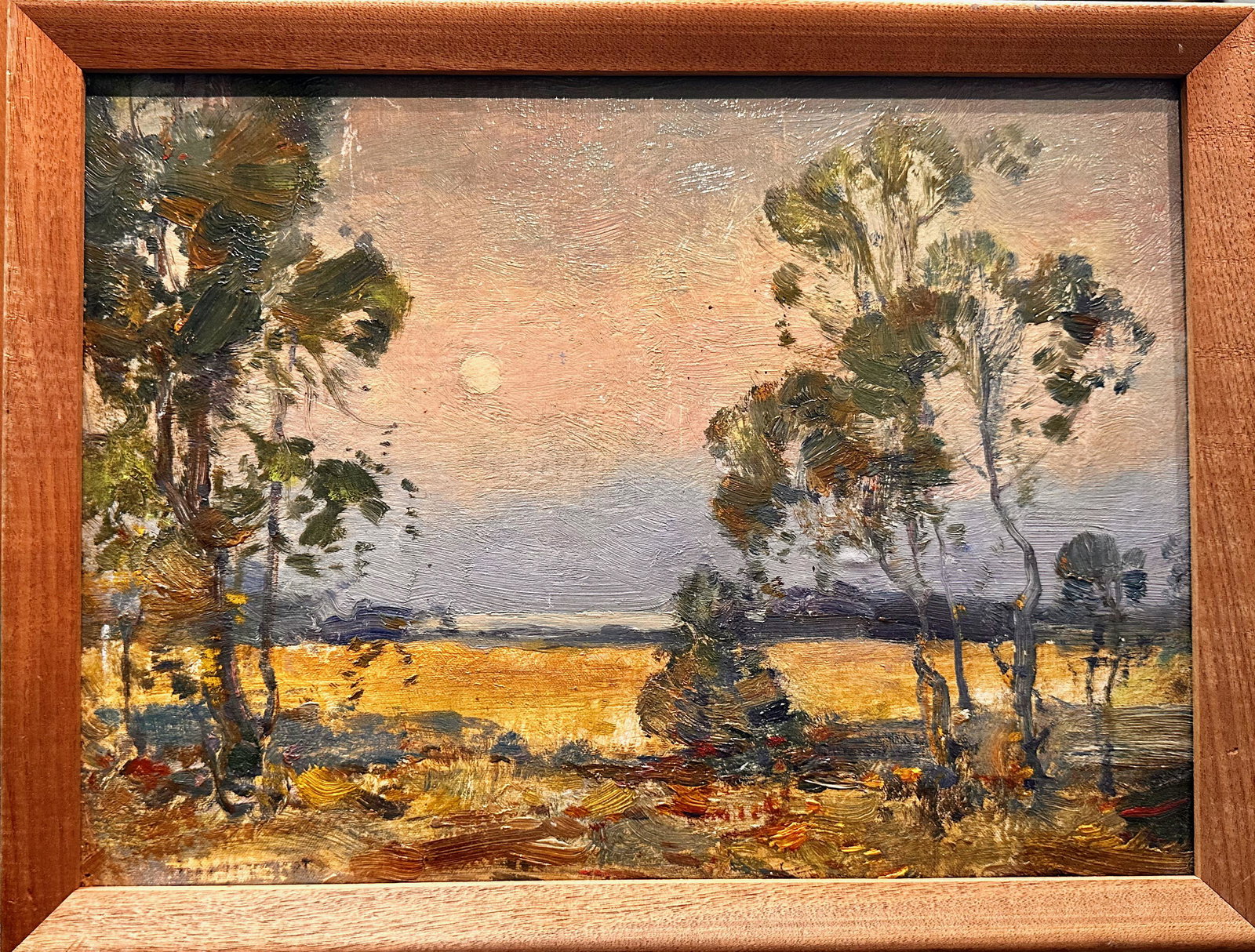 Antique American Impressionist Oil Painting: Antique American Impressionist Oil Painting .Vintage American Impressionist Artist Oil Painting. Early 20th Century American Impressionist; oil on board; ; 10 x 13 1/2