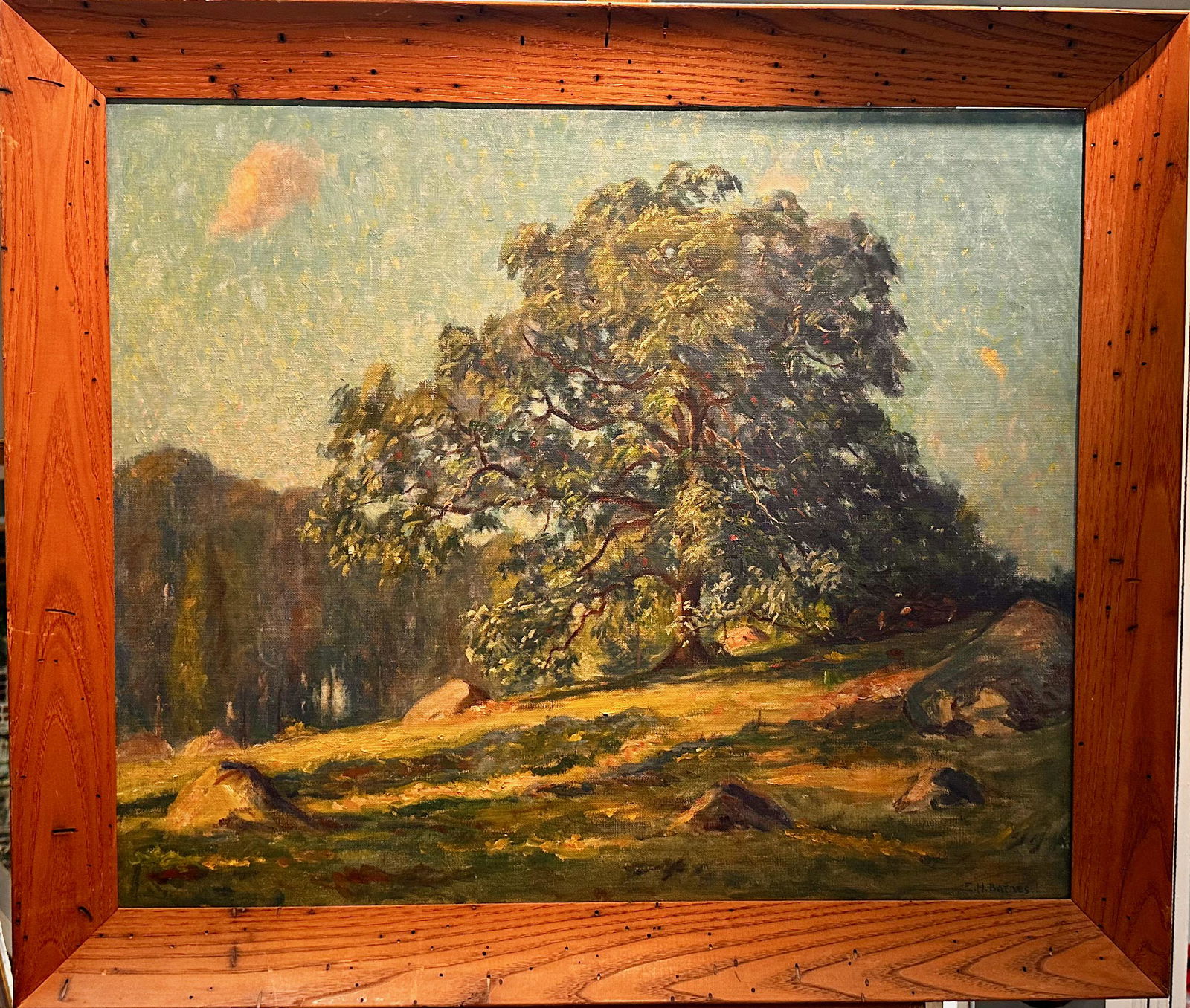 Earnest Harrison Barnes American Michigan Impressionist Oil Painting Signed (1 of 5)