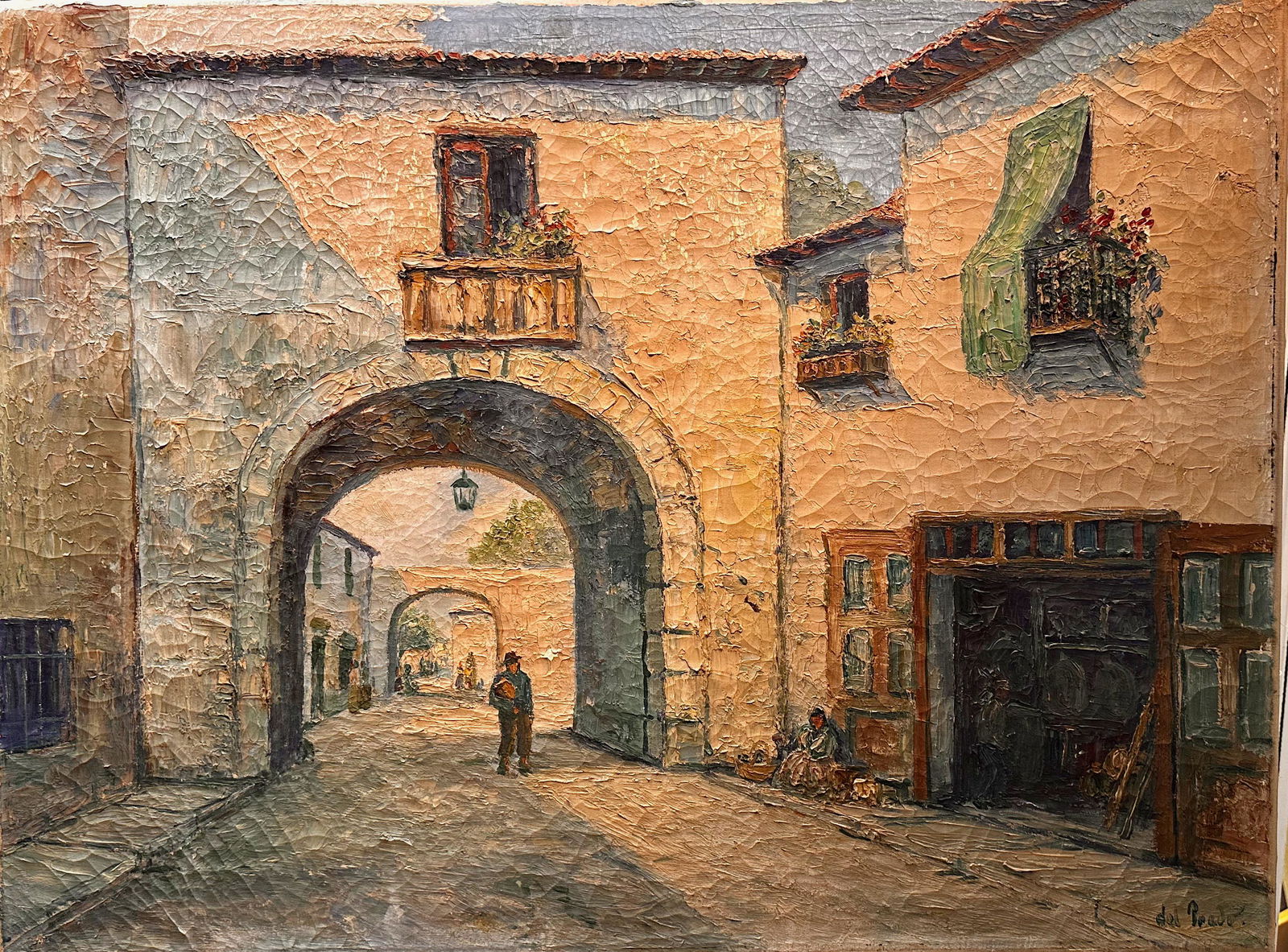 Latin American Oil Painting Signed Del Prado (1 of 5)