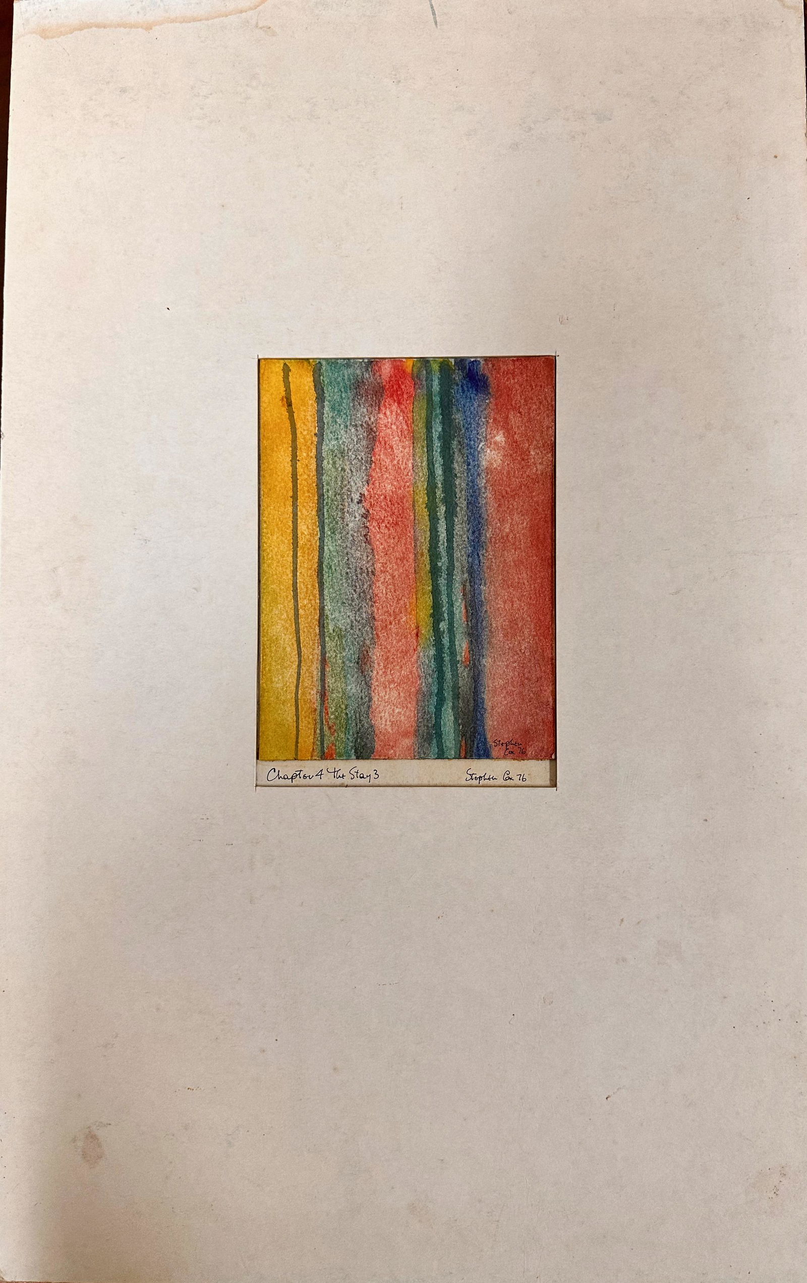 (9) Stephen Cox British Post War Modern Artist Abstract Watercolors Signed (1 of 18)