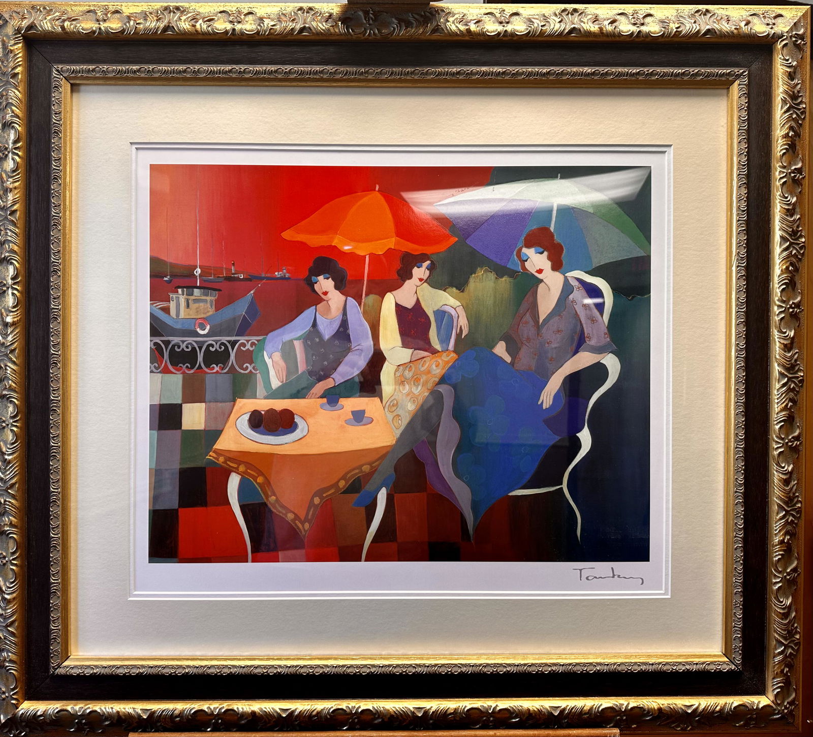 Itzchak Tarkay Israel artist signed lithograph (1 of 3)