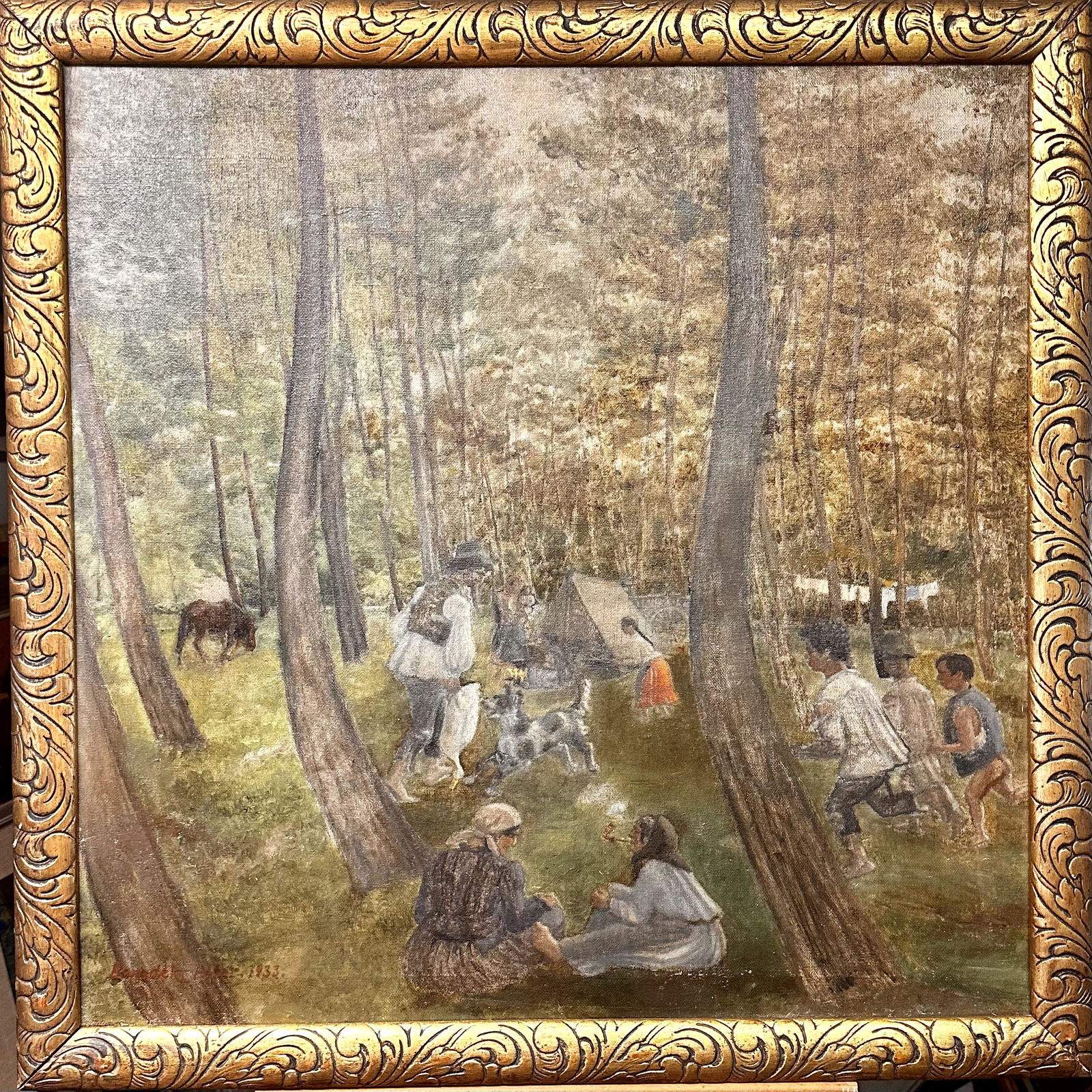 Peter Benedek Hungarian Artist Impressionist Oil Painting Signed (1 of 6)