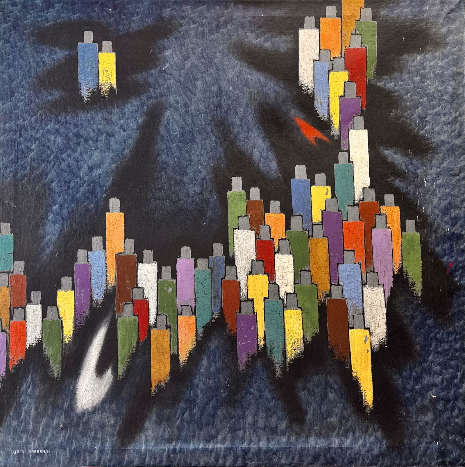 Bjarni Jonsson Iceland Artist Oil Painting Signed (1 of 4)