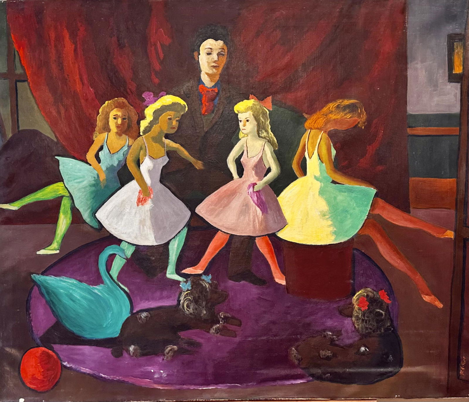 Revington Arthur American Connecticut Modernist artist oil painting signed (1 of 8)