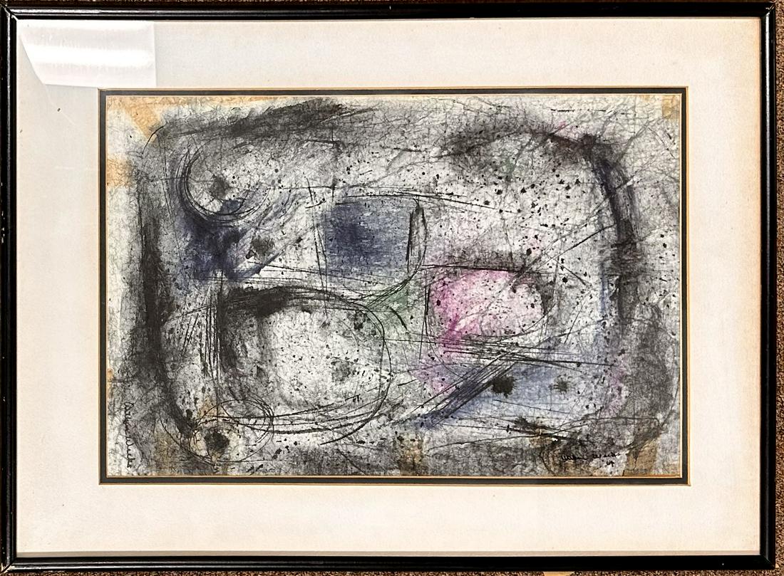 Arthur Weeks Post War Abstract Alabama Artist Signed Exhibited (1 of 6)