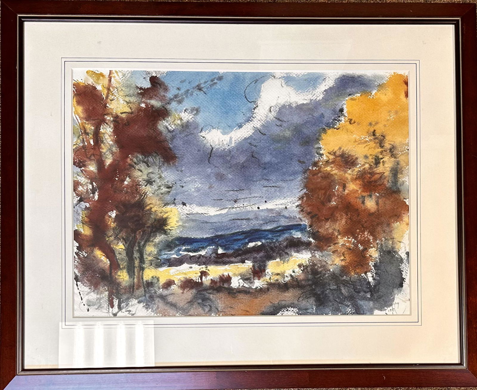 James Penney New York Artist Modernist watercolor signed (1 of 5)