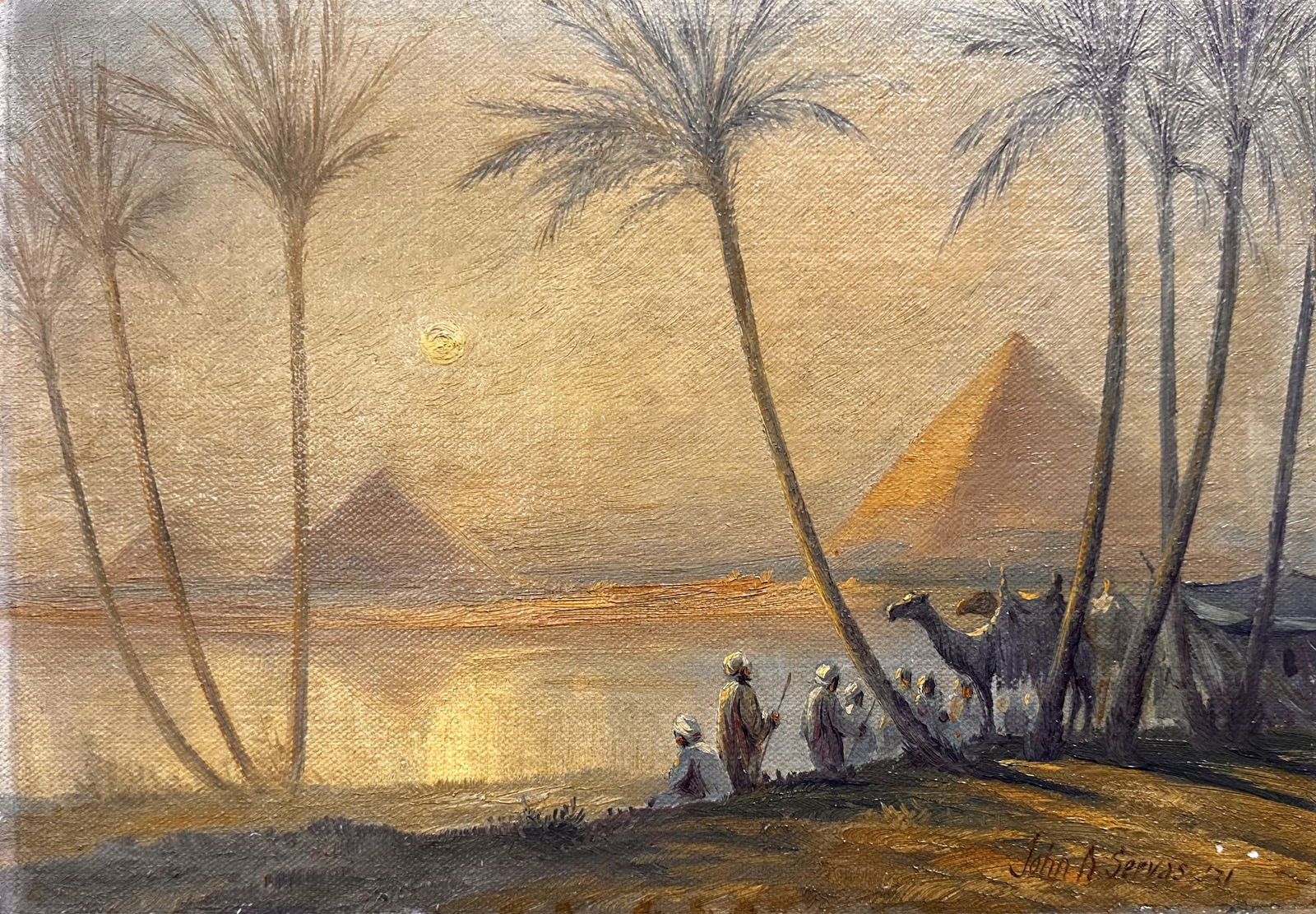 John A. Servas New York Impressionist Tonalist Artist Signed (1 of 5)