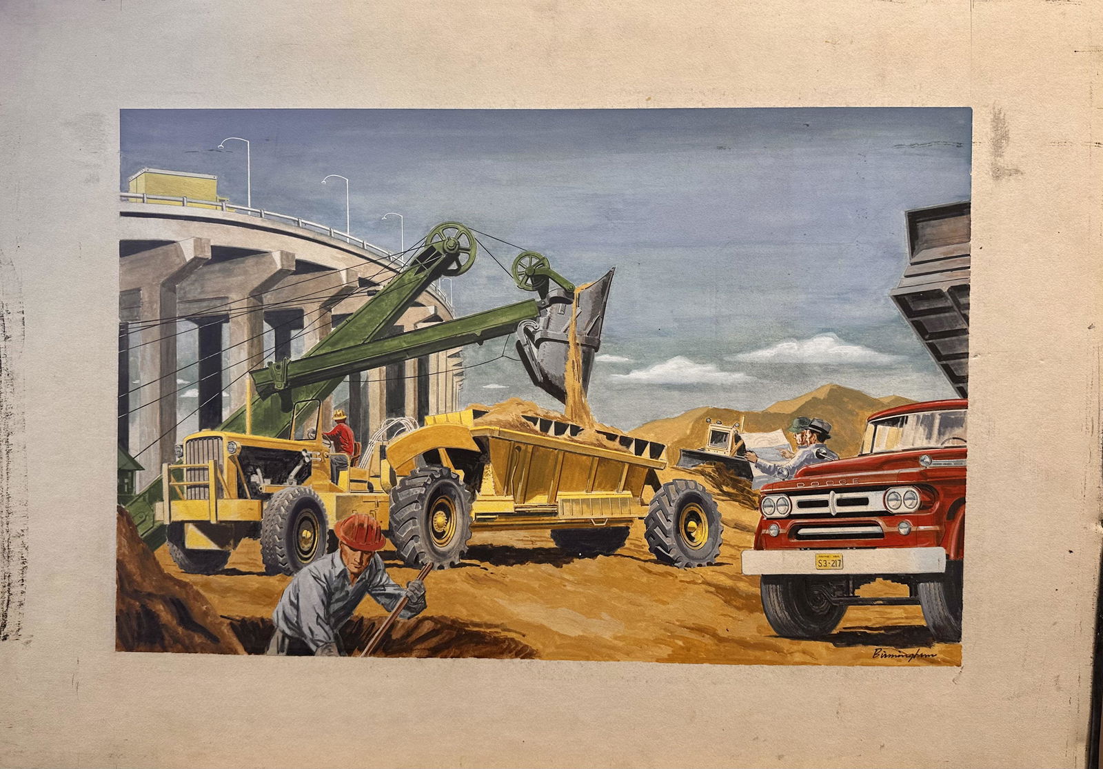 Lloyd Birmingham Original Illustration Industrial Signed #3 (1 of 6)