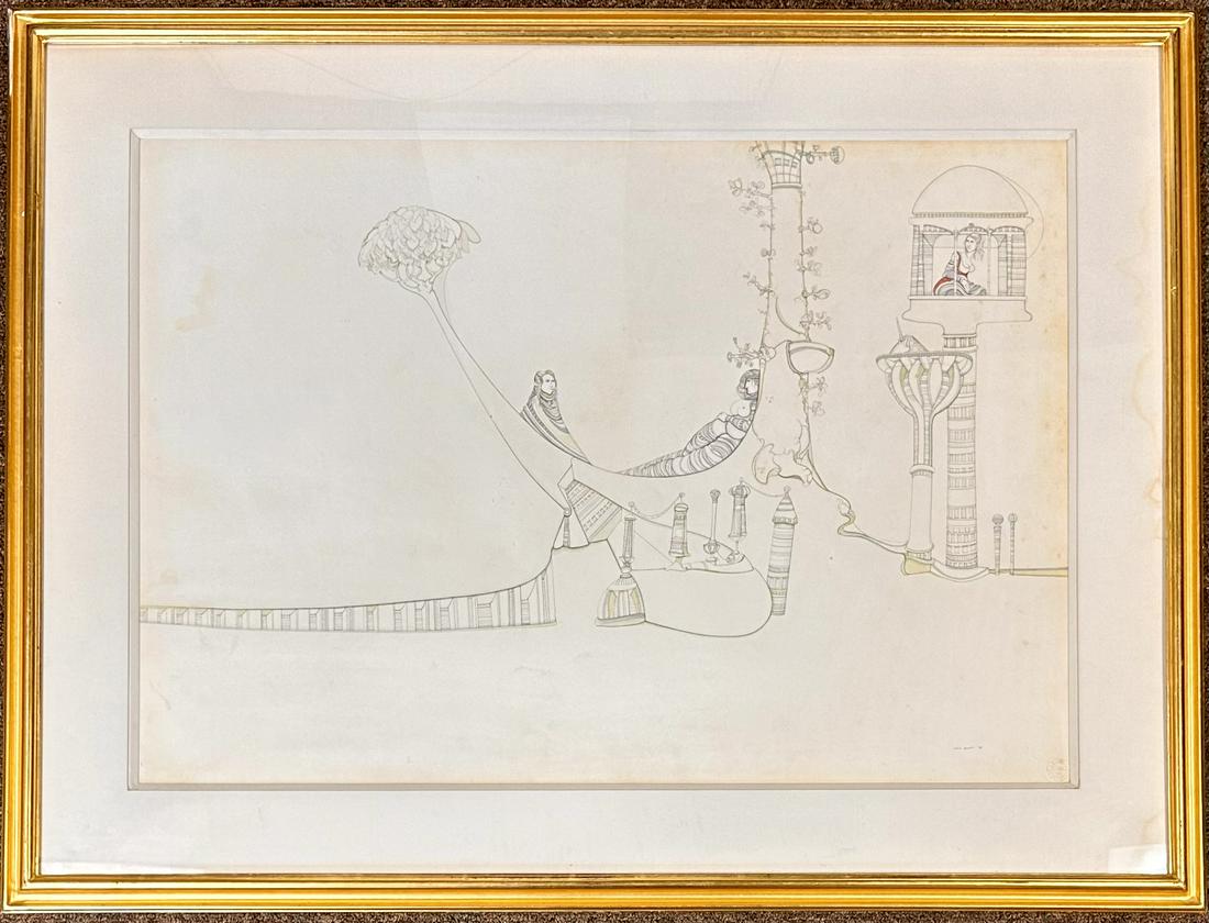 Zevi Blum New York Surrealist Artist Original Signed (1 of 8)