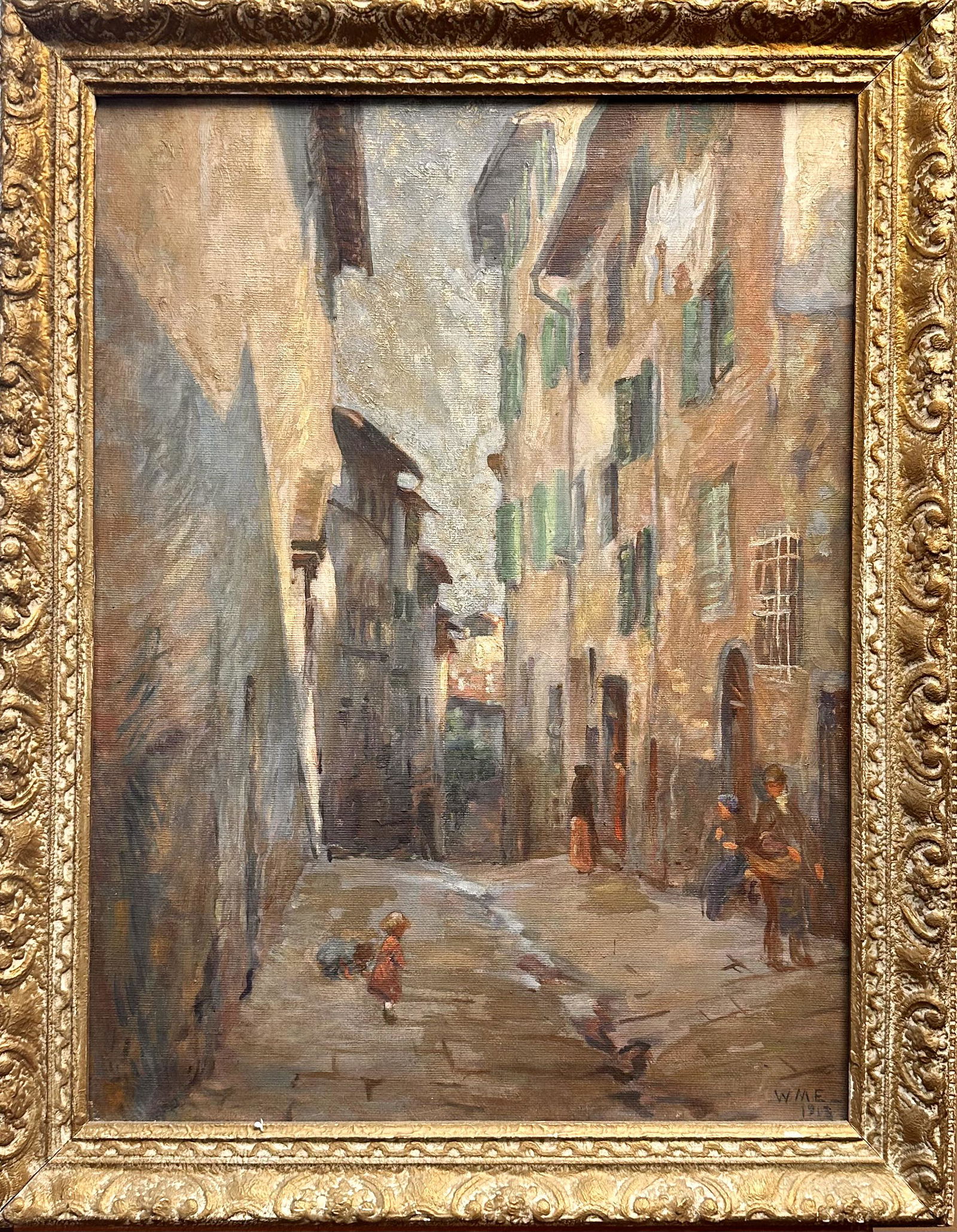 American Impressionist oil Painting 1913 signed (1 of 14)